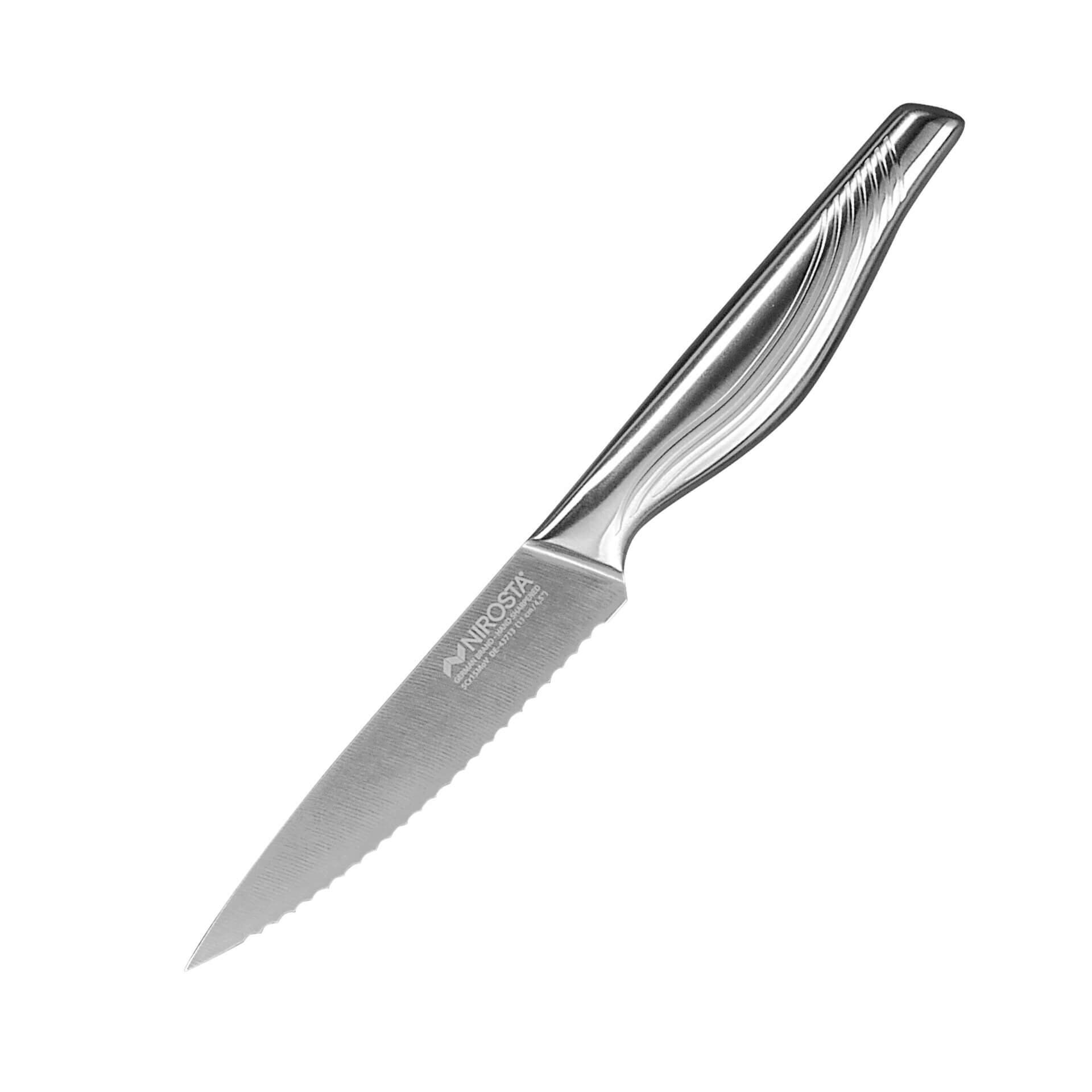 Küchenmesser gezahnt Swing, 11cm Edelstahl-Klinge