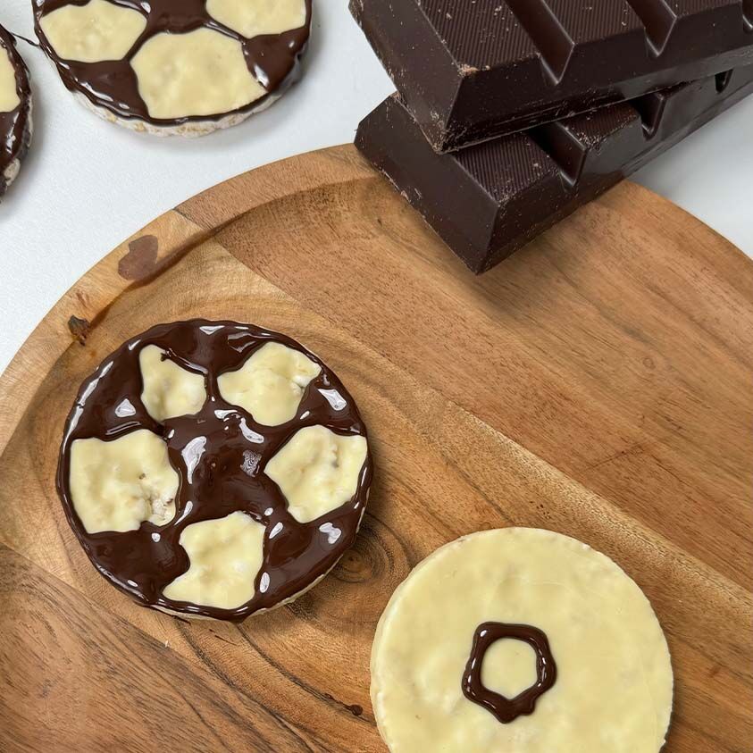 Fingerfood: Fußball Reiswaffeln