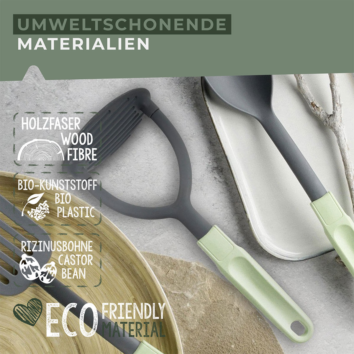 Kartoffelstampfer Ecolution, 25cm