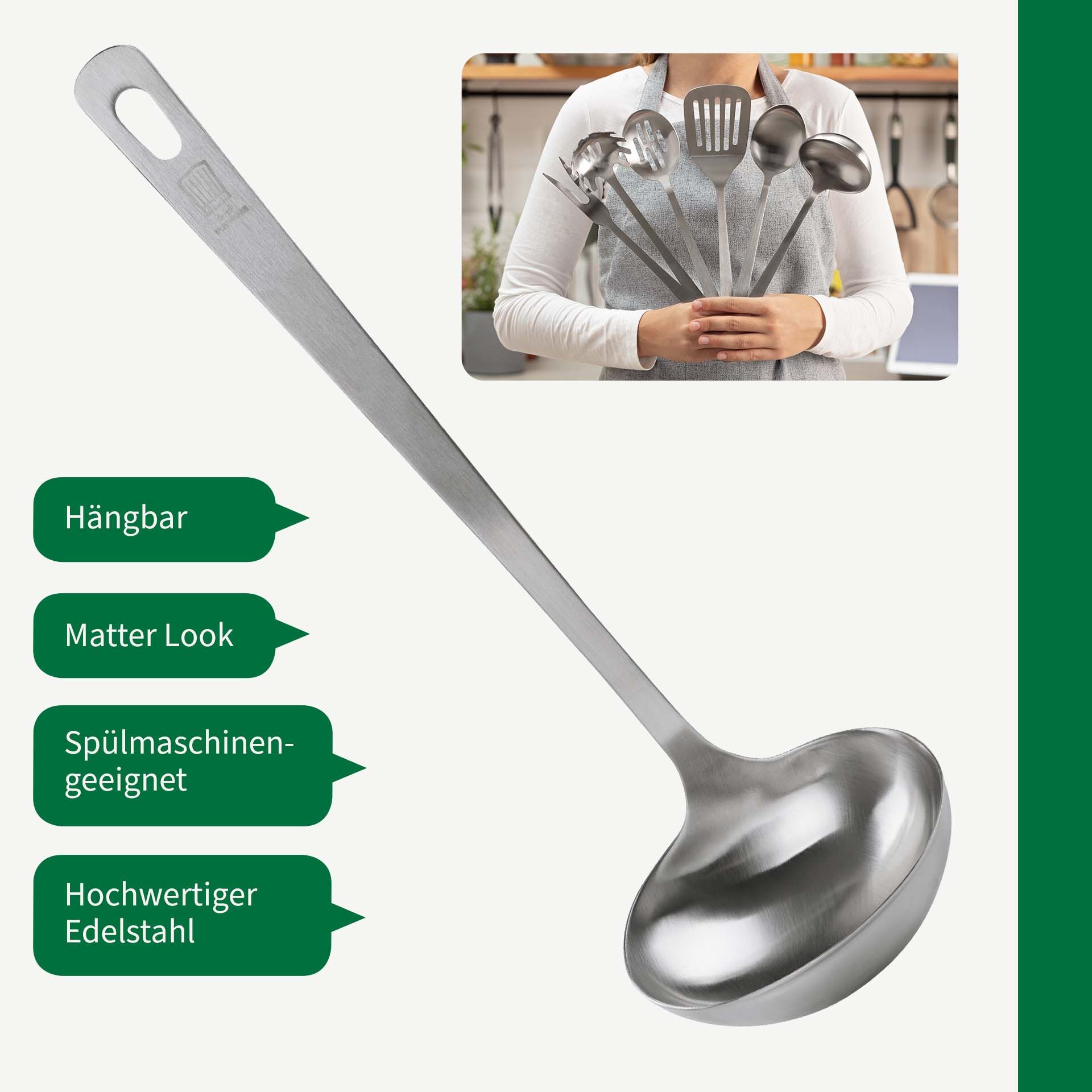 Schöpflöffel Berlin, 32cm, Edelstahl