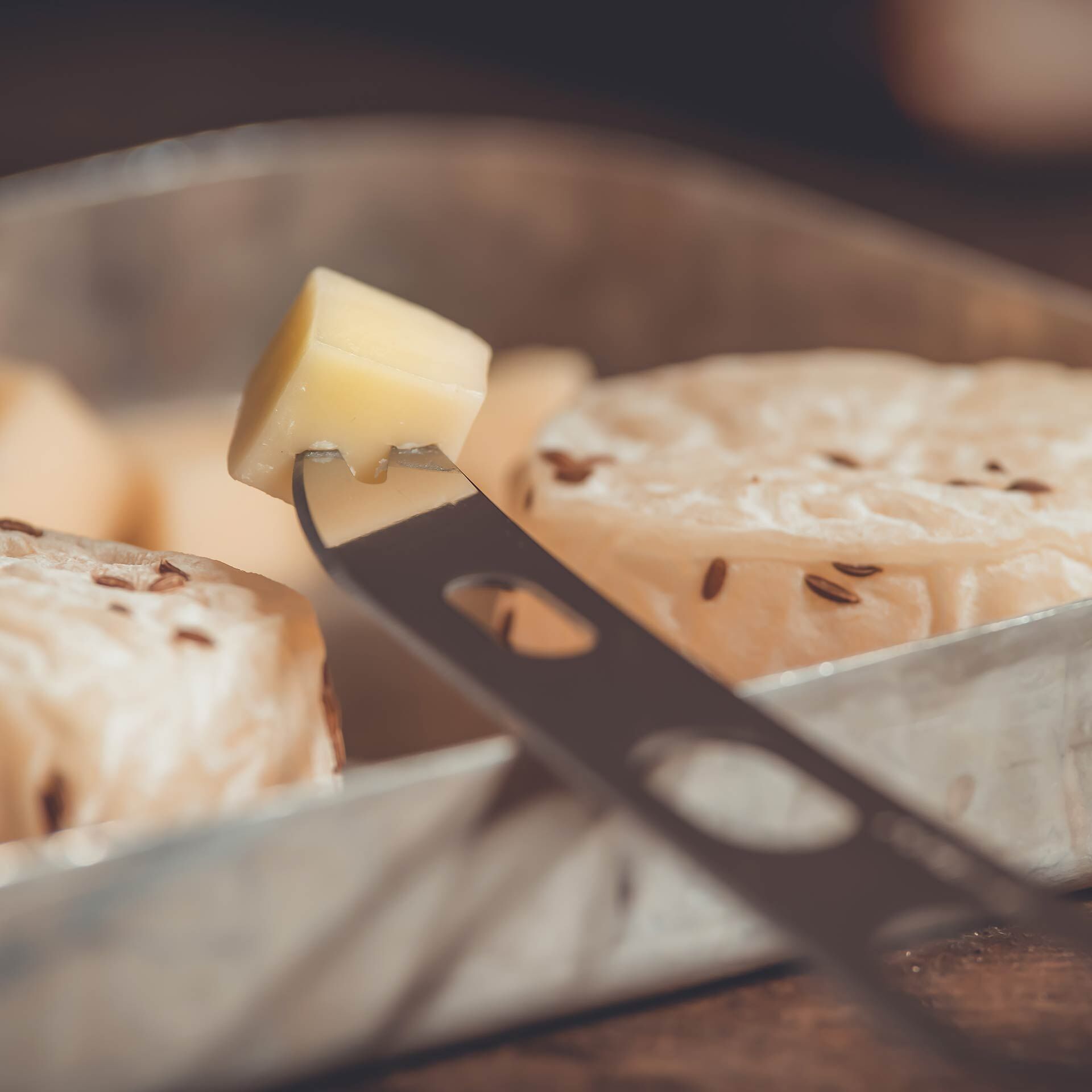 Käsemesser, 23 cm, schwarz