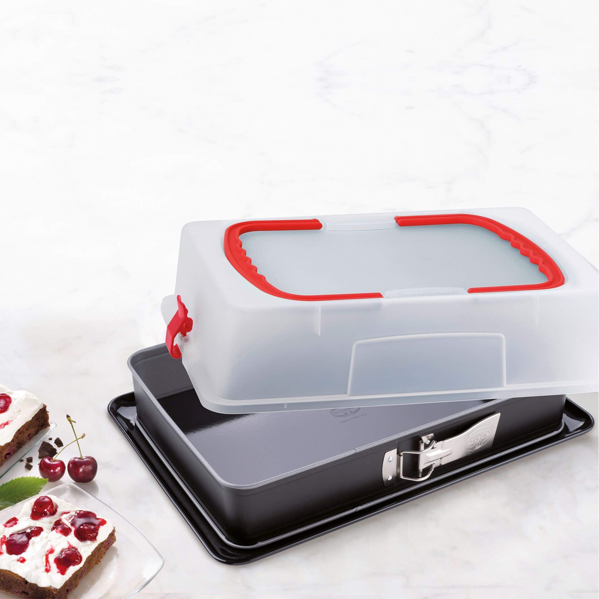 Springform rechteckig mit Deckel Back-Idee Kreativ, 42x29cm