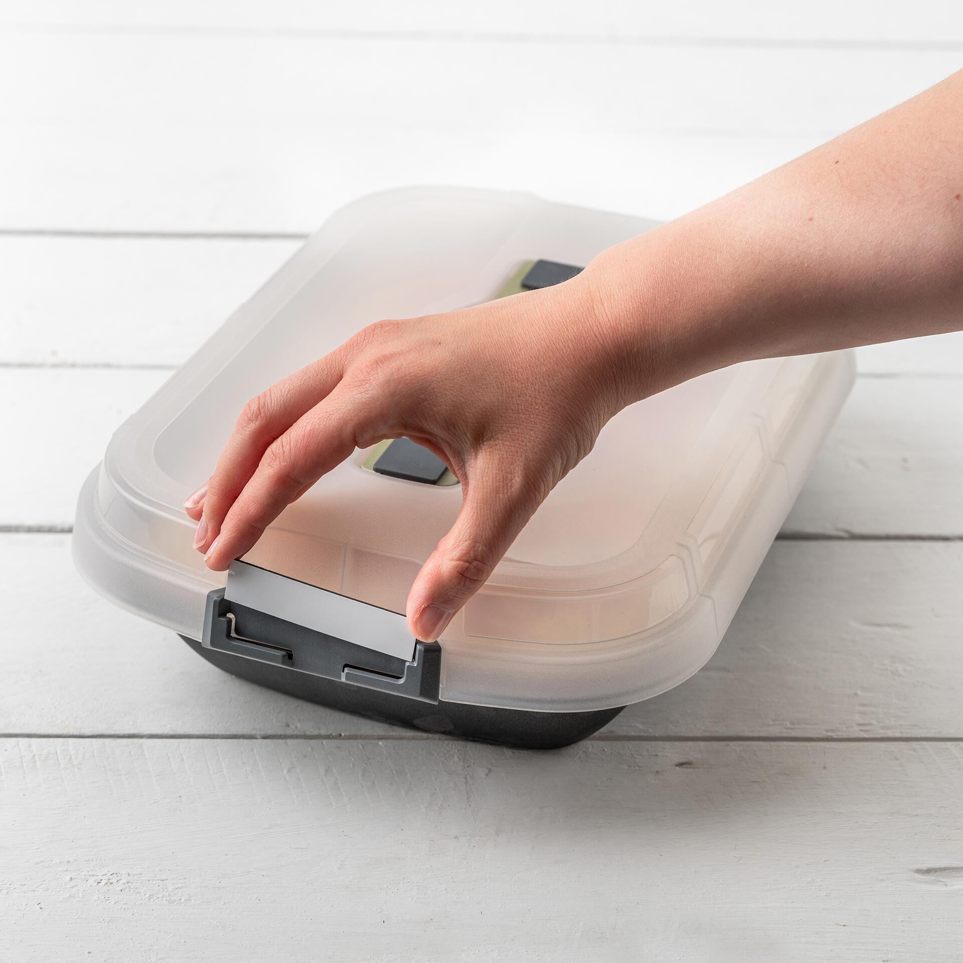 Dessert- & Auflaufform mit Transporthaube, 34x25x6cm