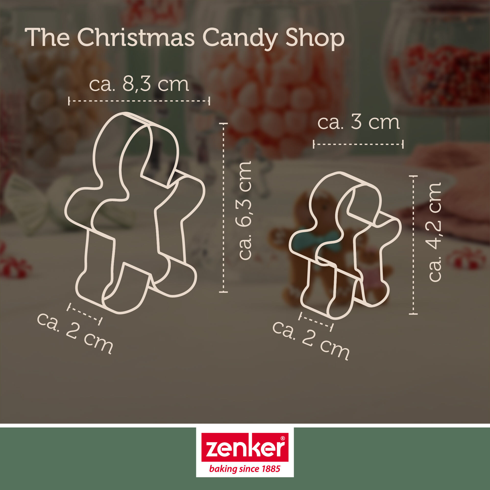 Ausstecher-Set Lebkuchenmann The Christmas Candy Shop