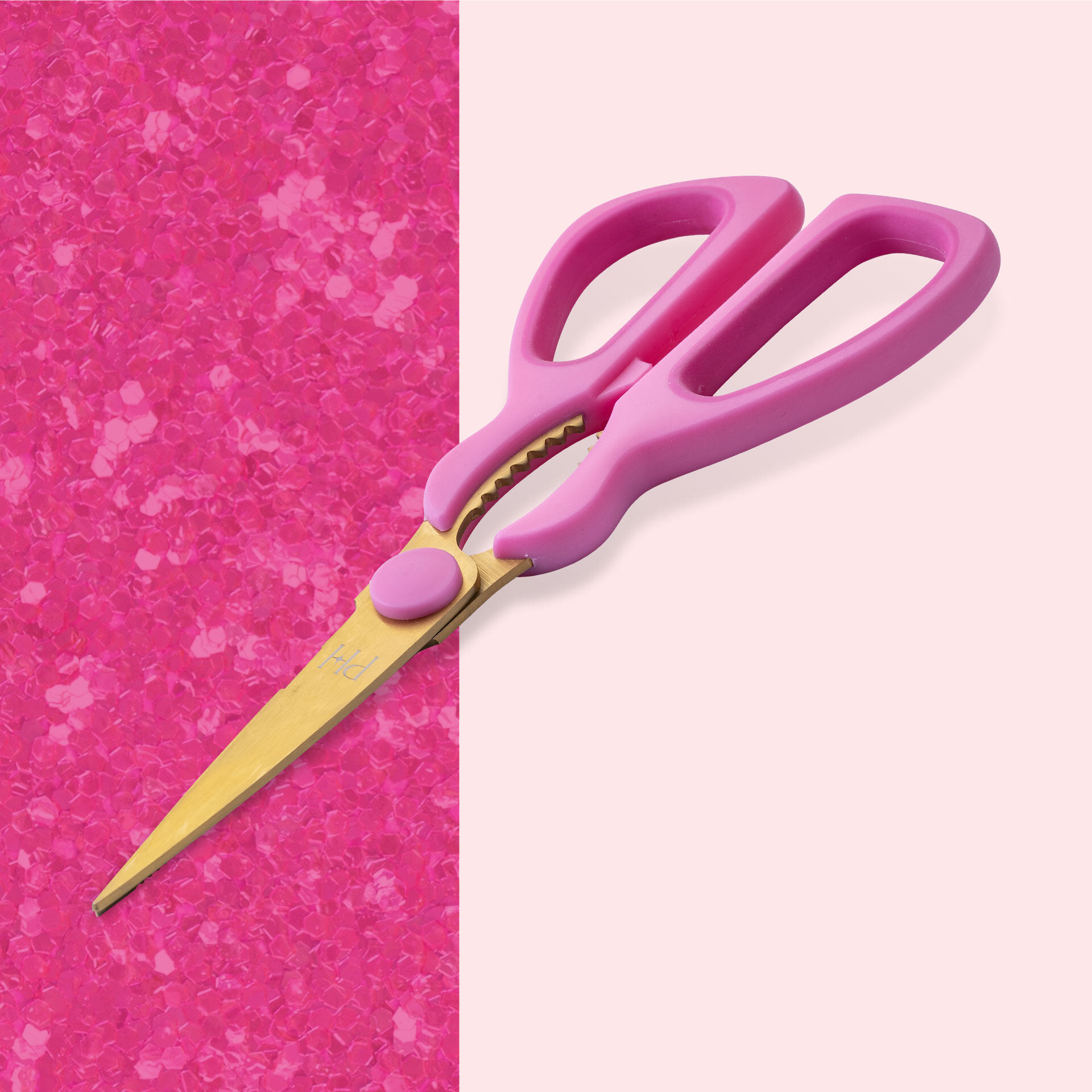 Küchenschere pink und gold