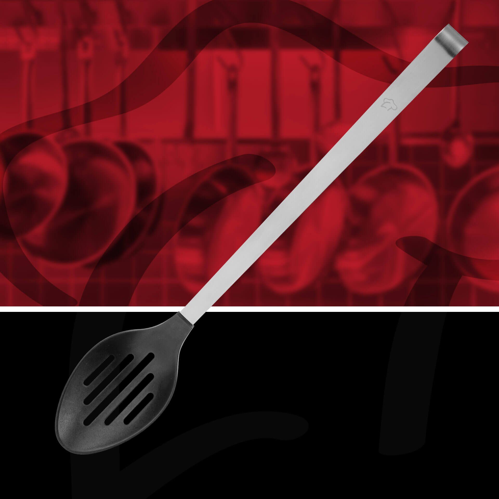 Servierlöffel mit Schlitzen, 37cm