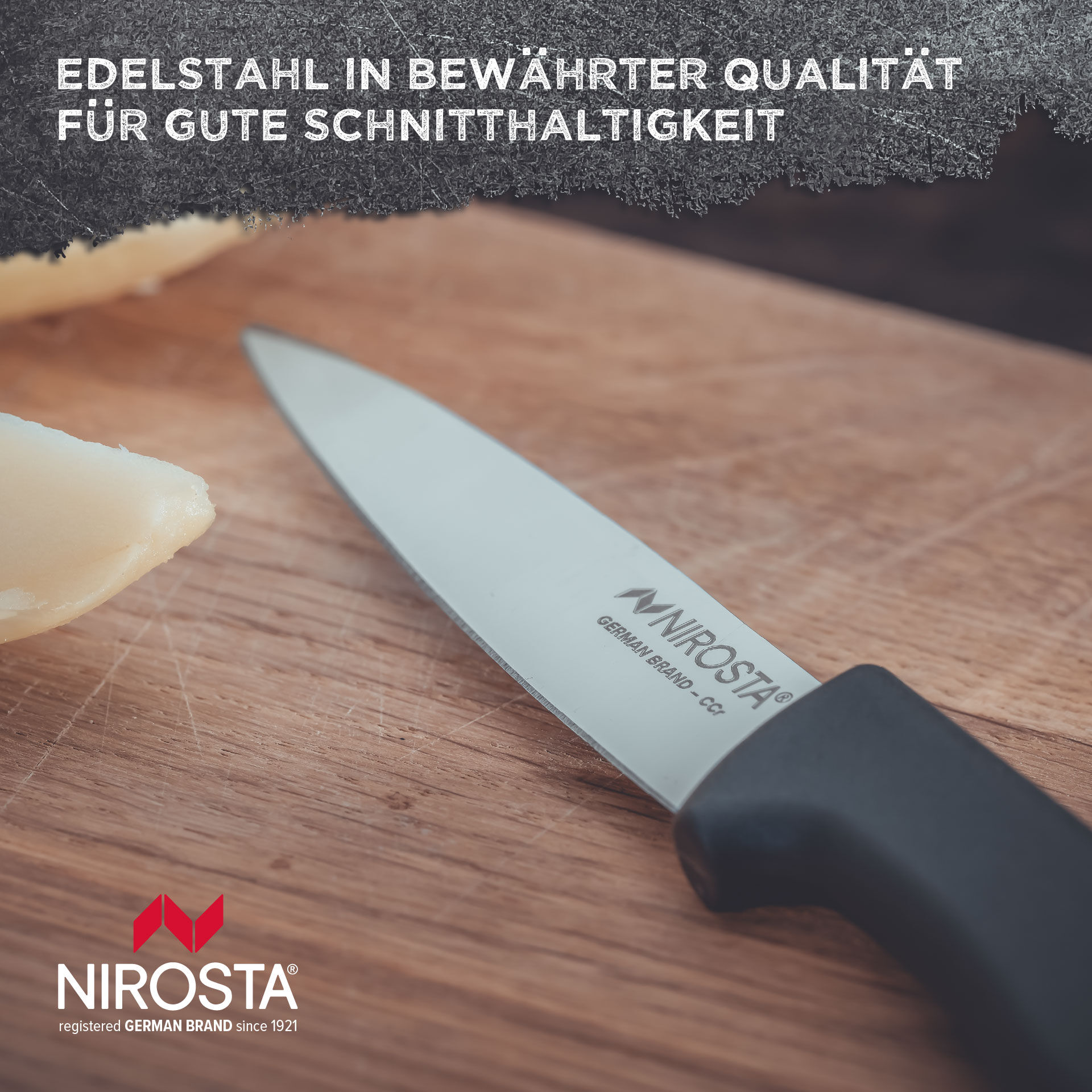 Küchenmesser Original, 8,5cm Edelstahl-Klinge, dunkelgrau