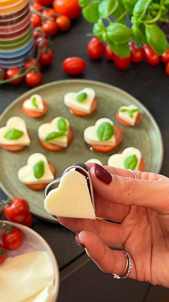 Caprese à la Valentinstag