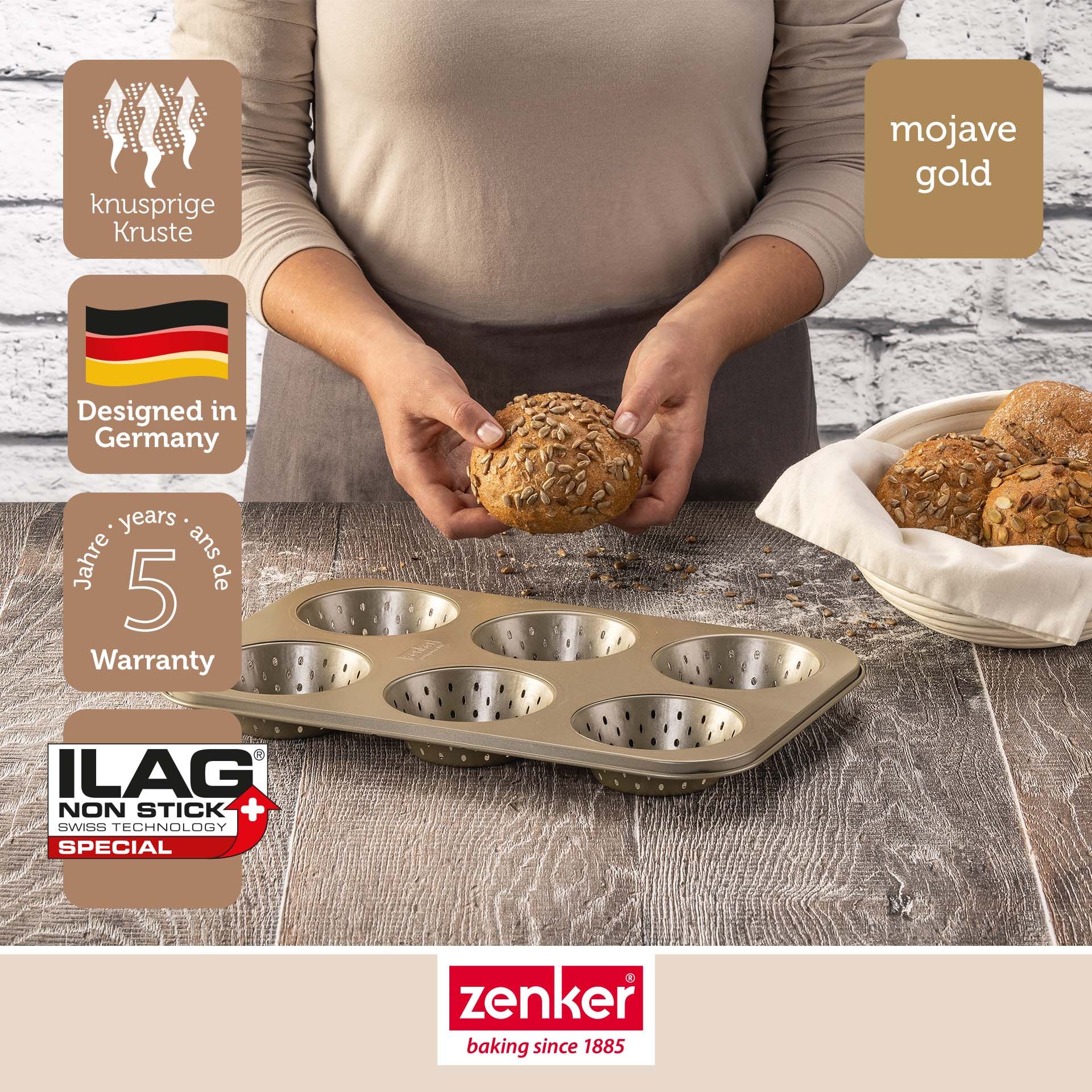 Brötchen Backform Dein Brot!, 6er