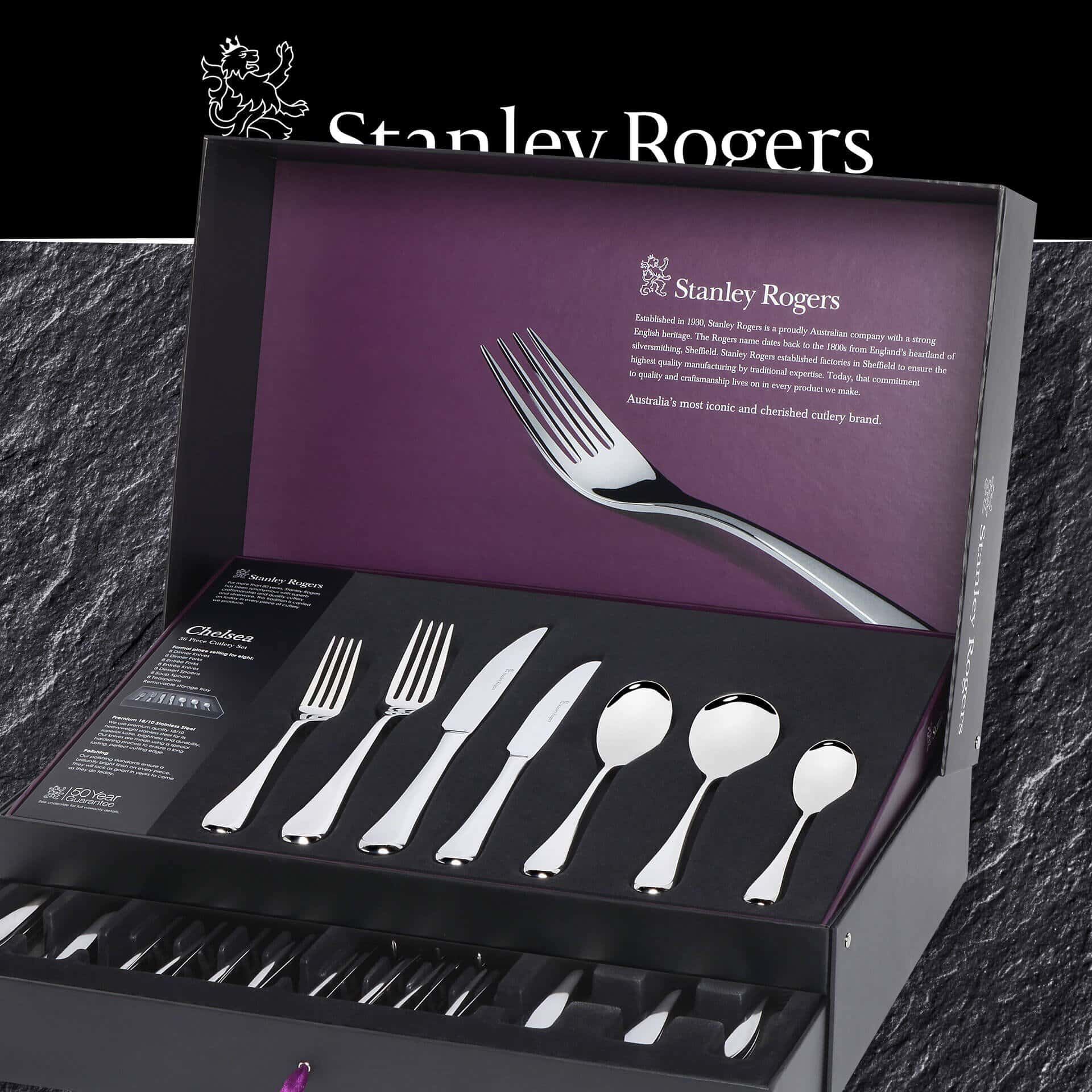 Besteck-Set "Chelsea", Edelstahl, 56-teilig