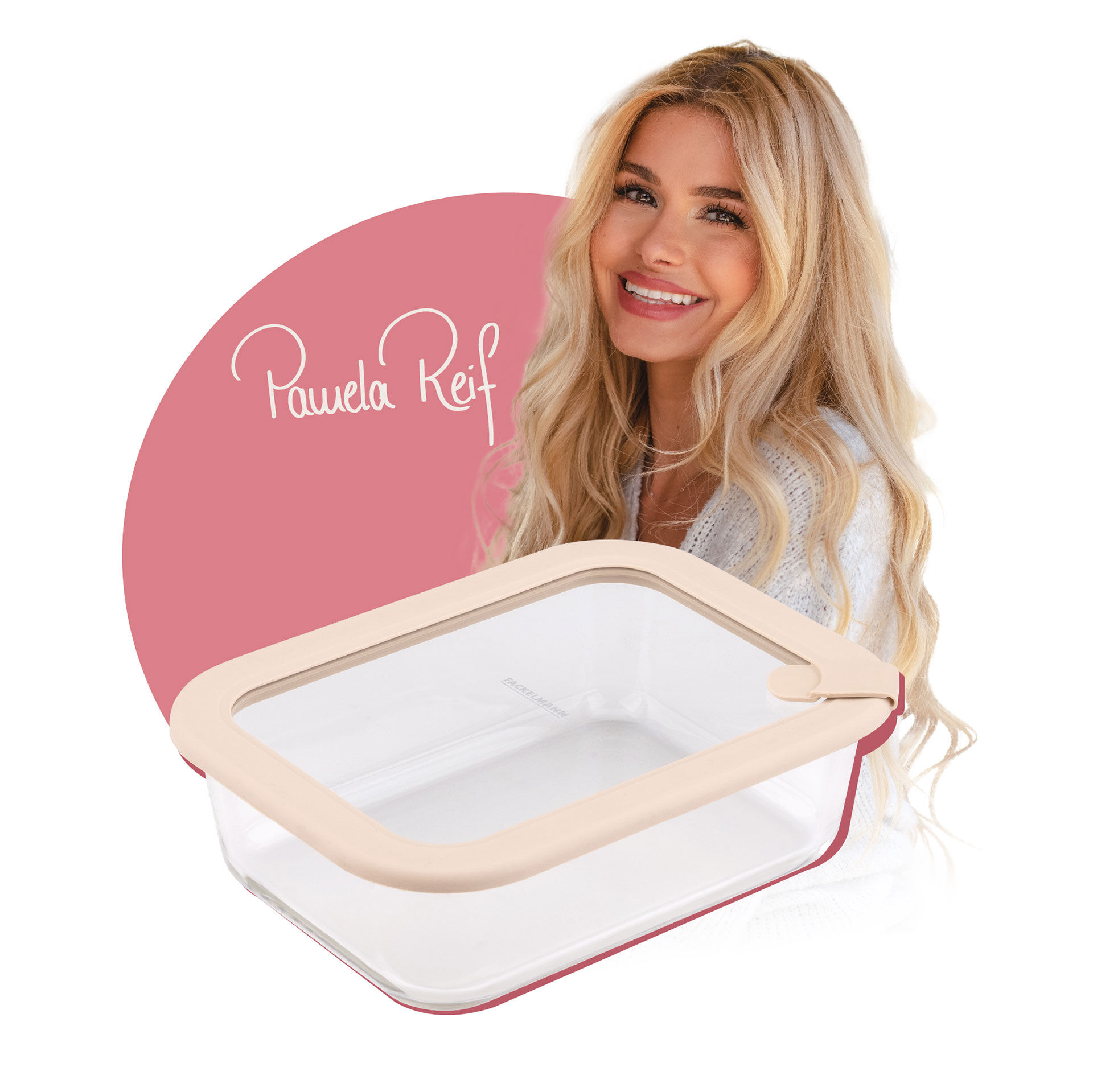 Pamela Reif Vorratsdose Glas, stapelbar