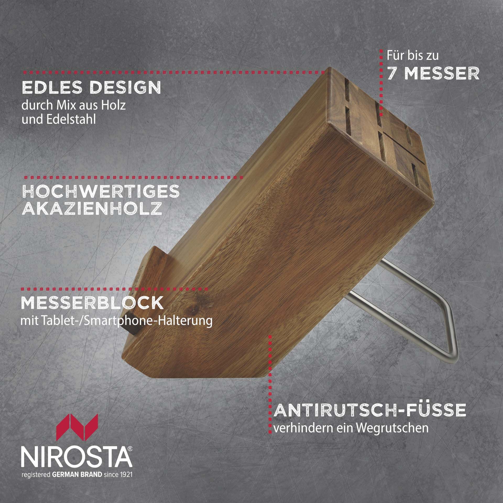 Messerblock mit Tablethalter