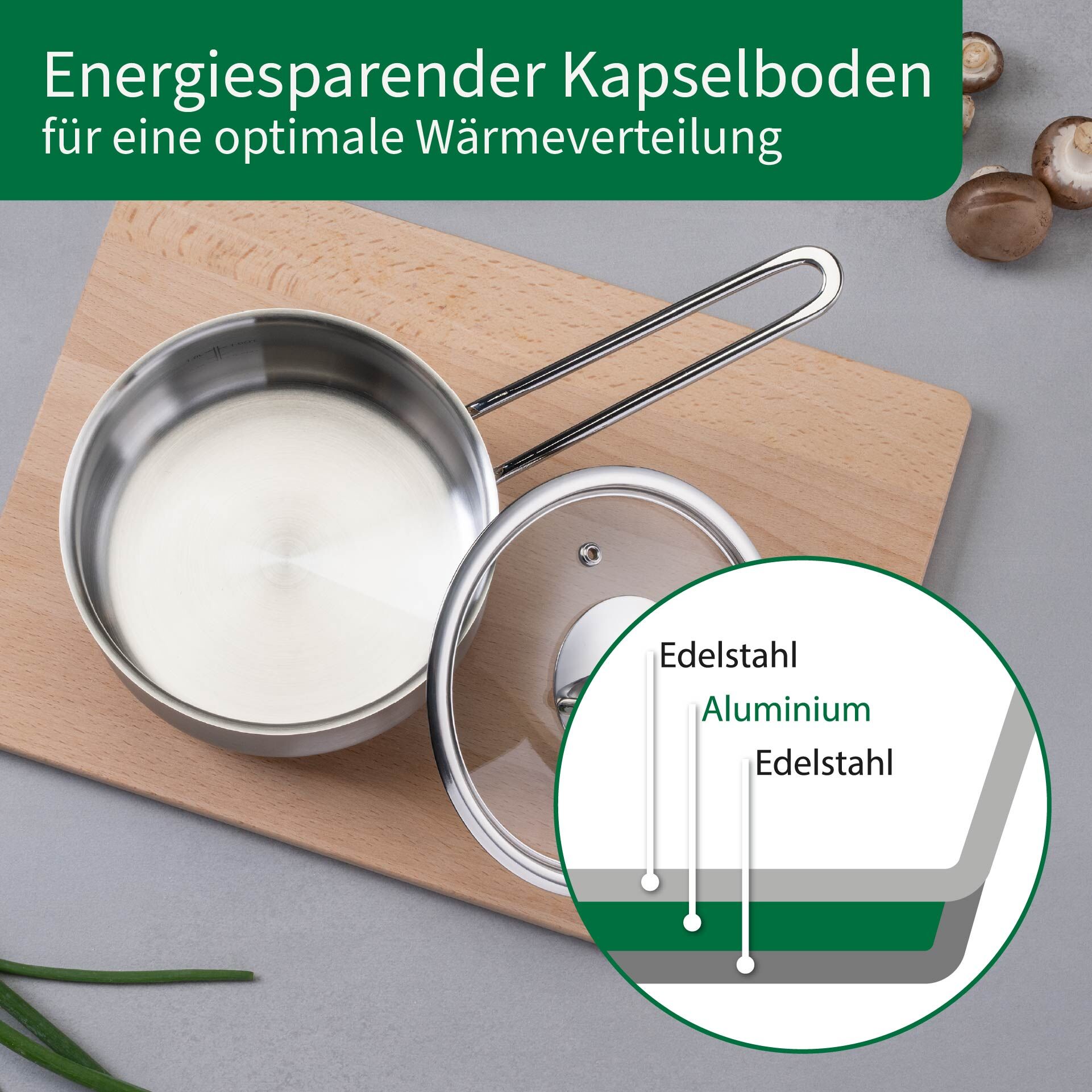 Soßentopf mit Glasdeckel Leipzig, Ø16cm