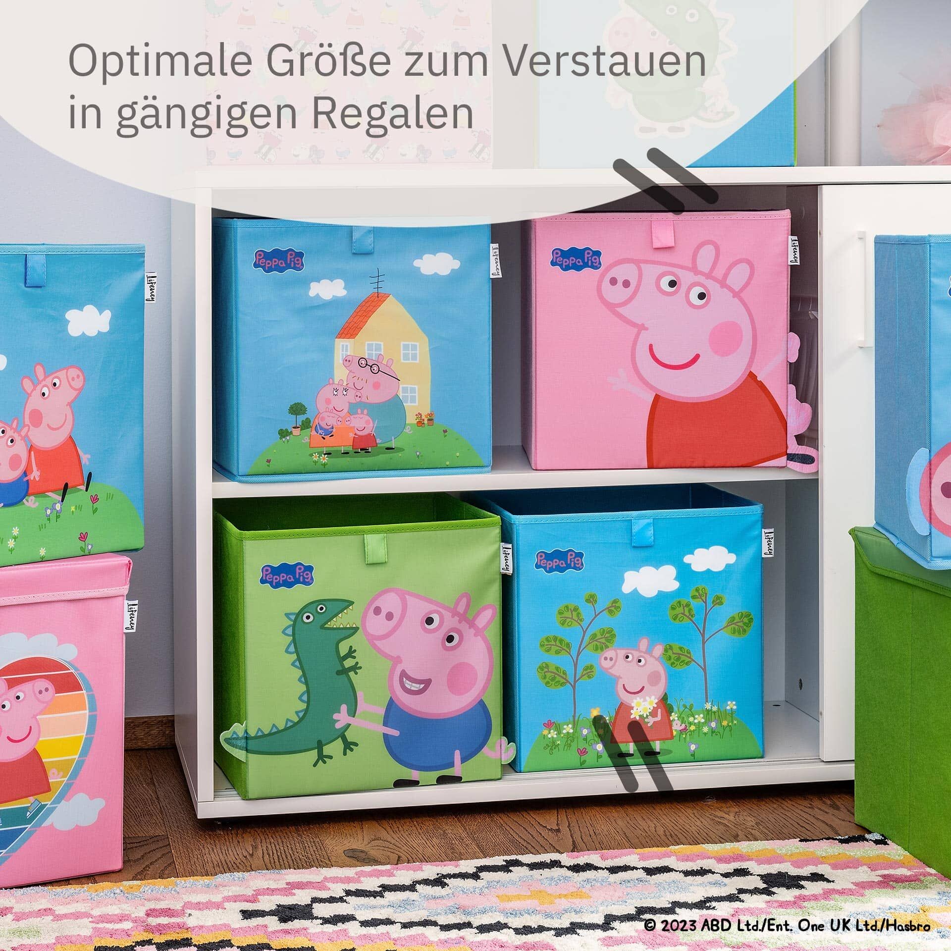 Aufbewahrungsbox Peppa Pig 3er Set, 33x33x33cm