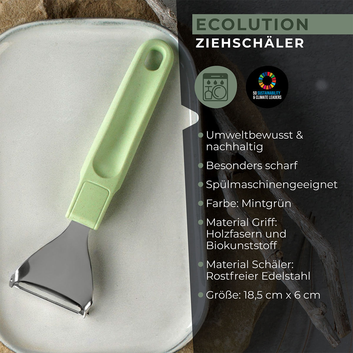 Ziehschäler Ecolution, 18cm