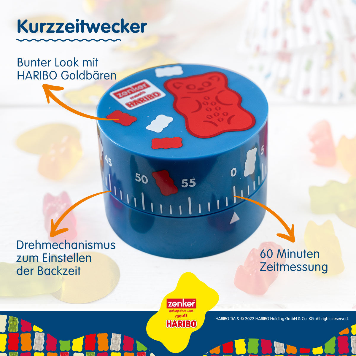 Kurzzeitwecker HARIBO Goldbär