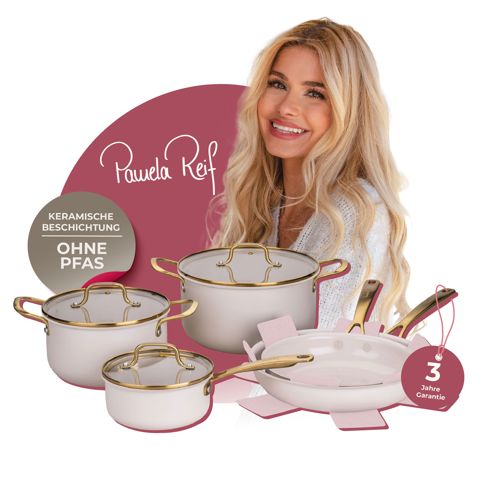 Pamela Reif Kochgeschirr-Set Signature, 10-teilig