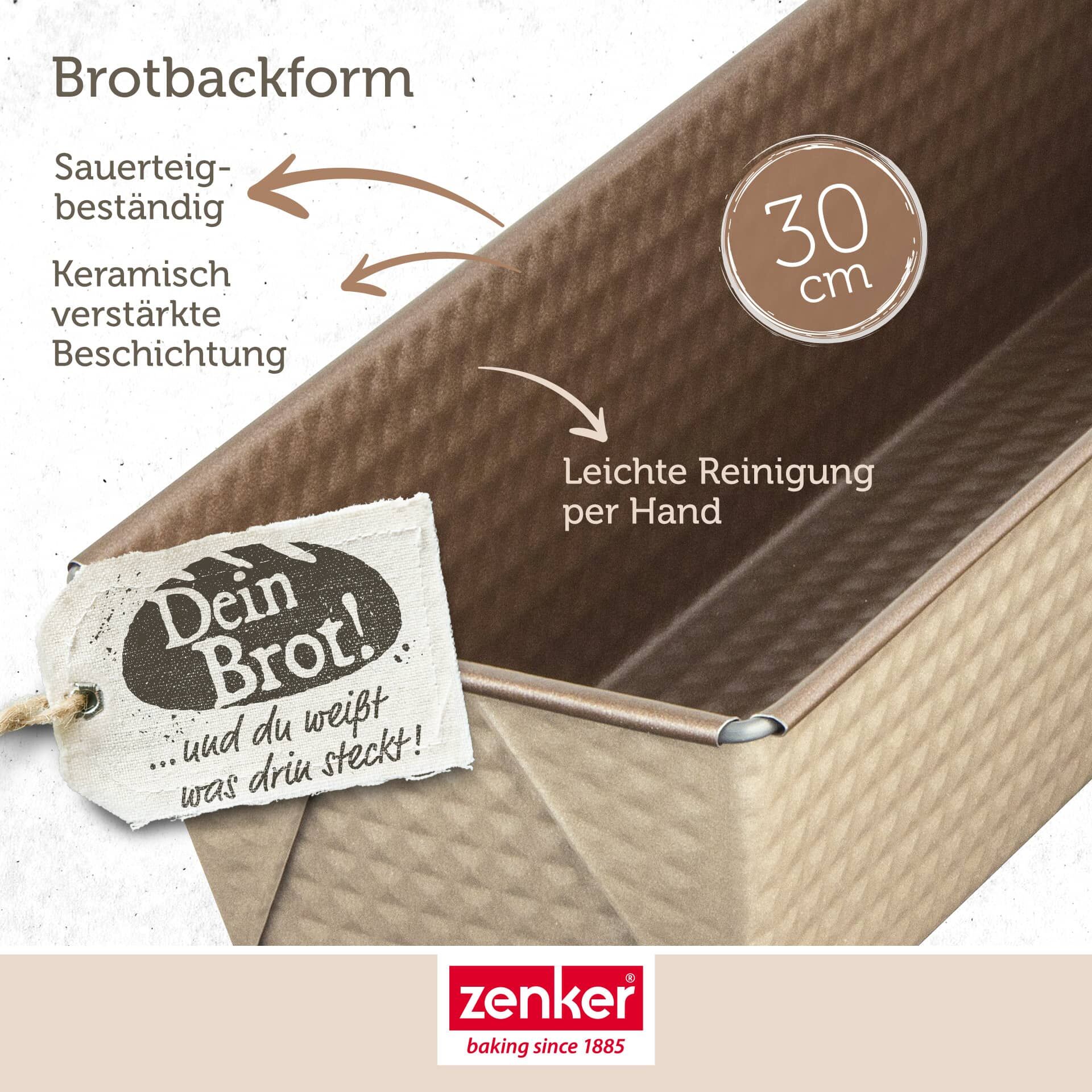 Brotbackform geriffelt Mojave Gold, 30,5cm