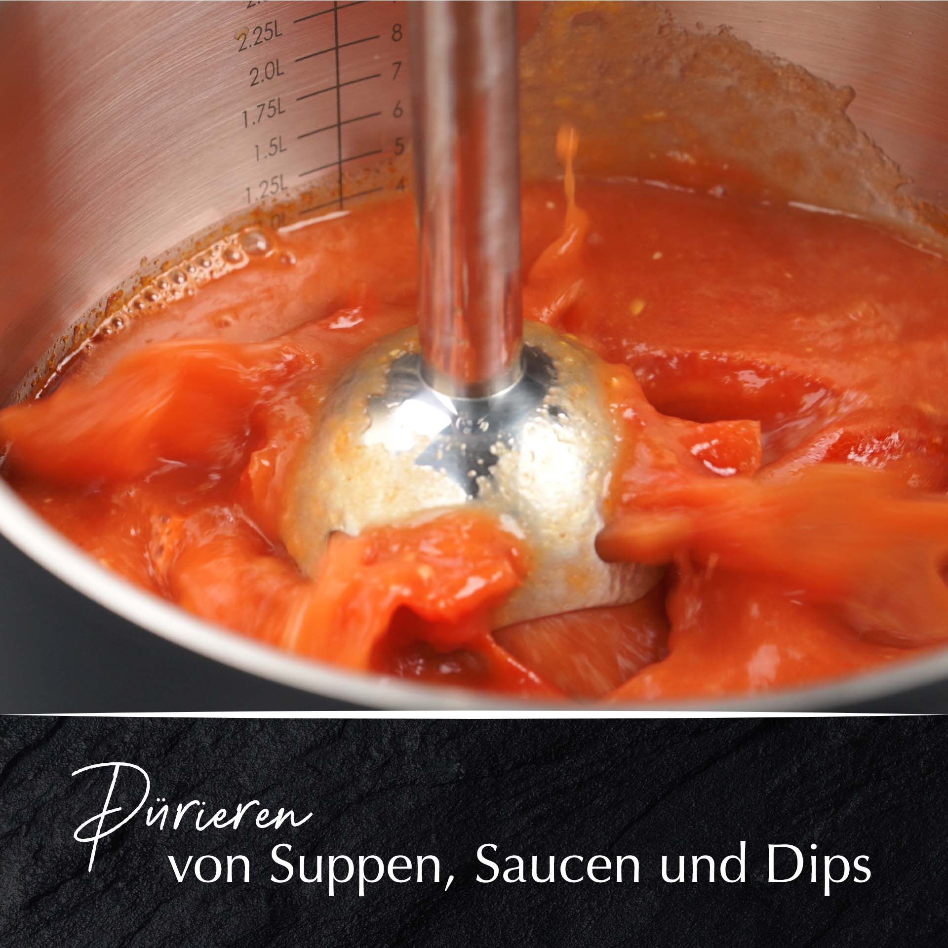 Stabmixer 4-teilig, Edelstahl, 600W