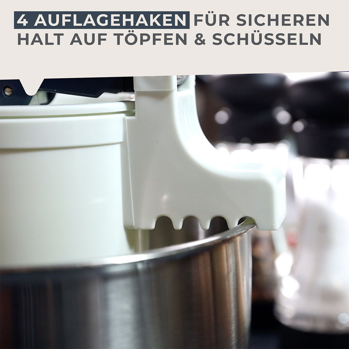 Spätzlepresse mit 3 Lochscheiben #easyprepare, 4-teilig