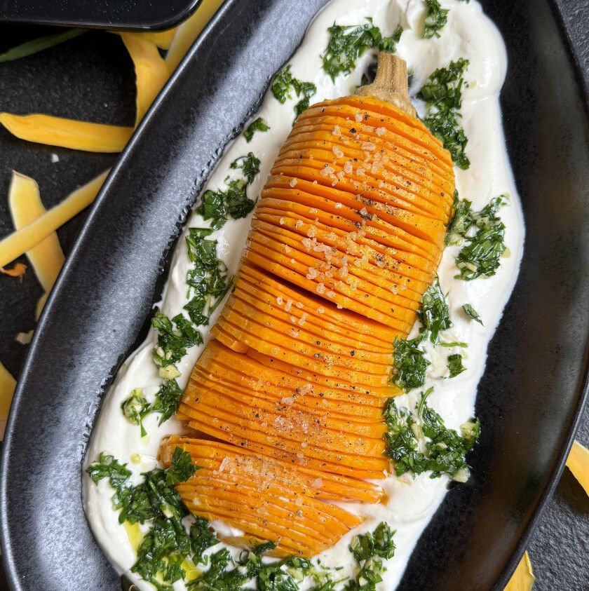 Hasselback-Kürbis