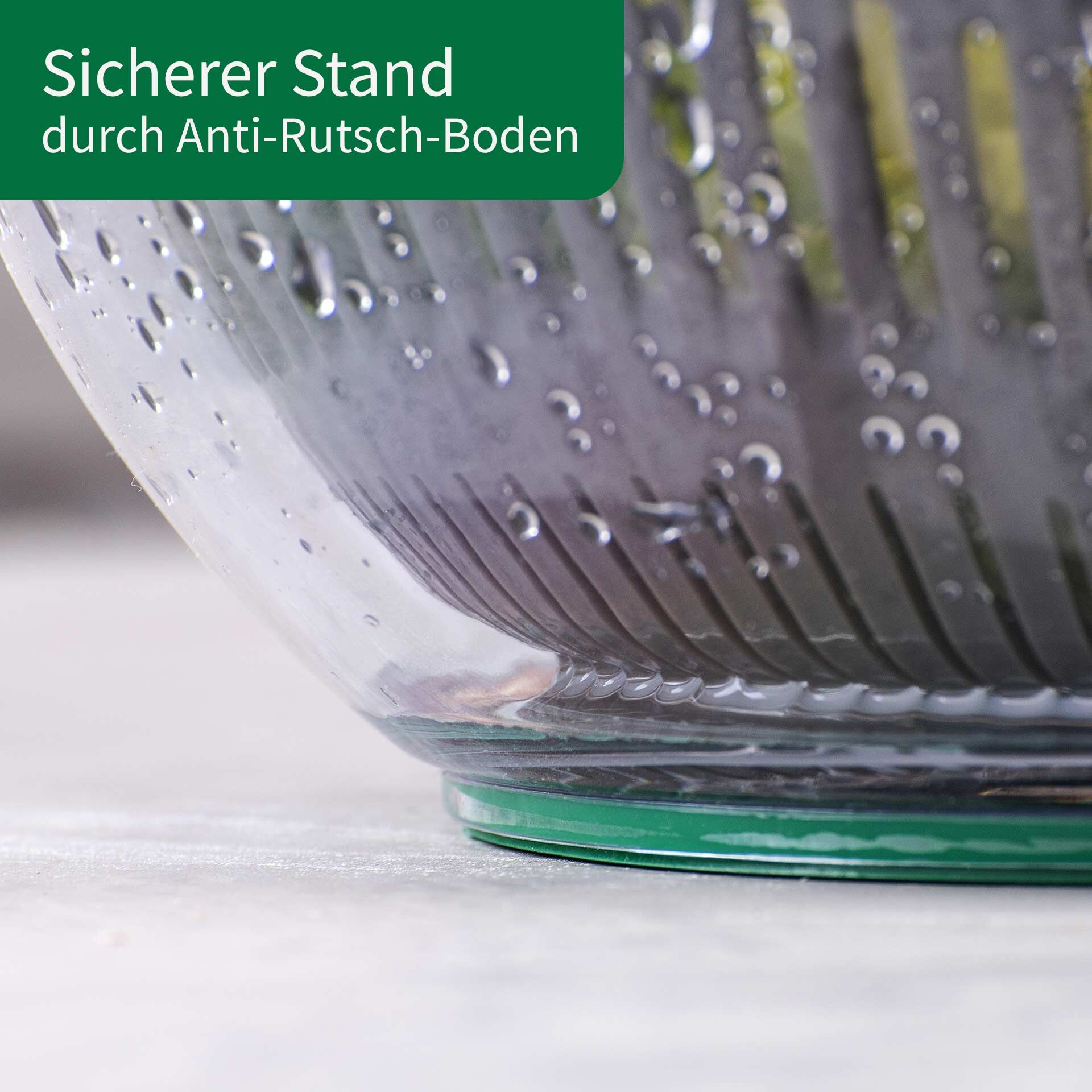 Salatschleuder mit Stopp-Taste