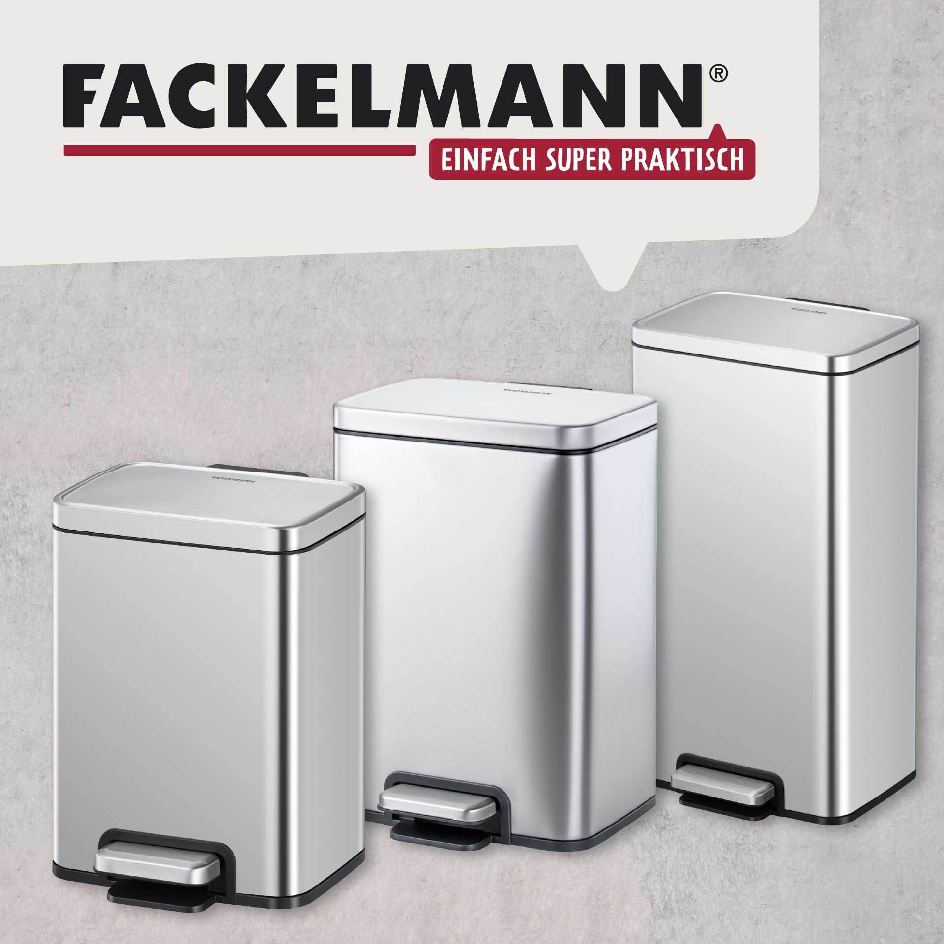 Mülleimer Chicago, silber, 6L