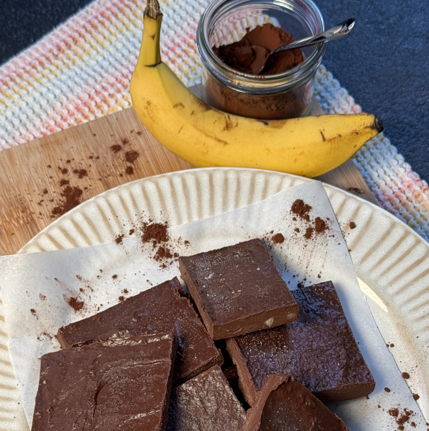 Bananen-Brownie ohne Backen