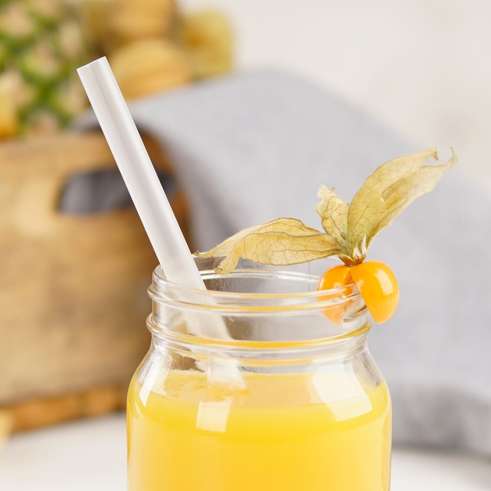 Strohhalm, 20cm, Mehrweg, 8 Stk., Kunststoff, transparent