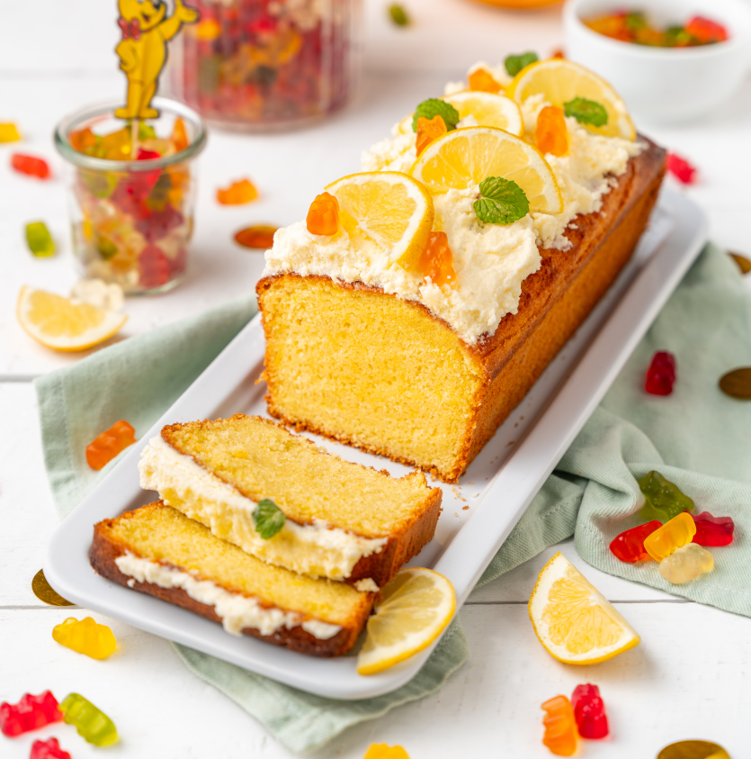 Zitronenkastenkuchen