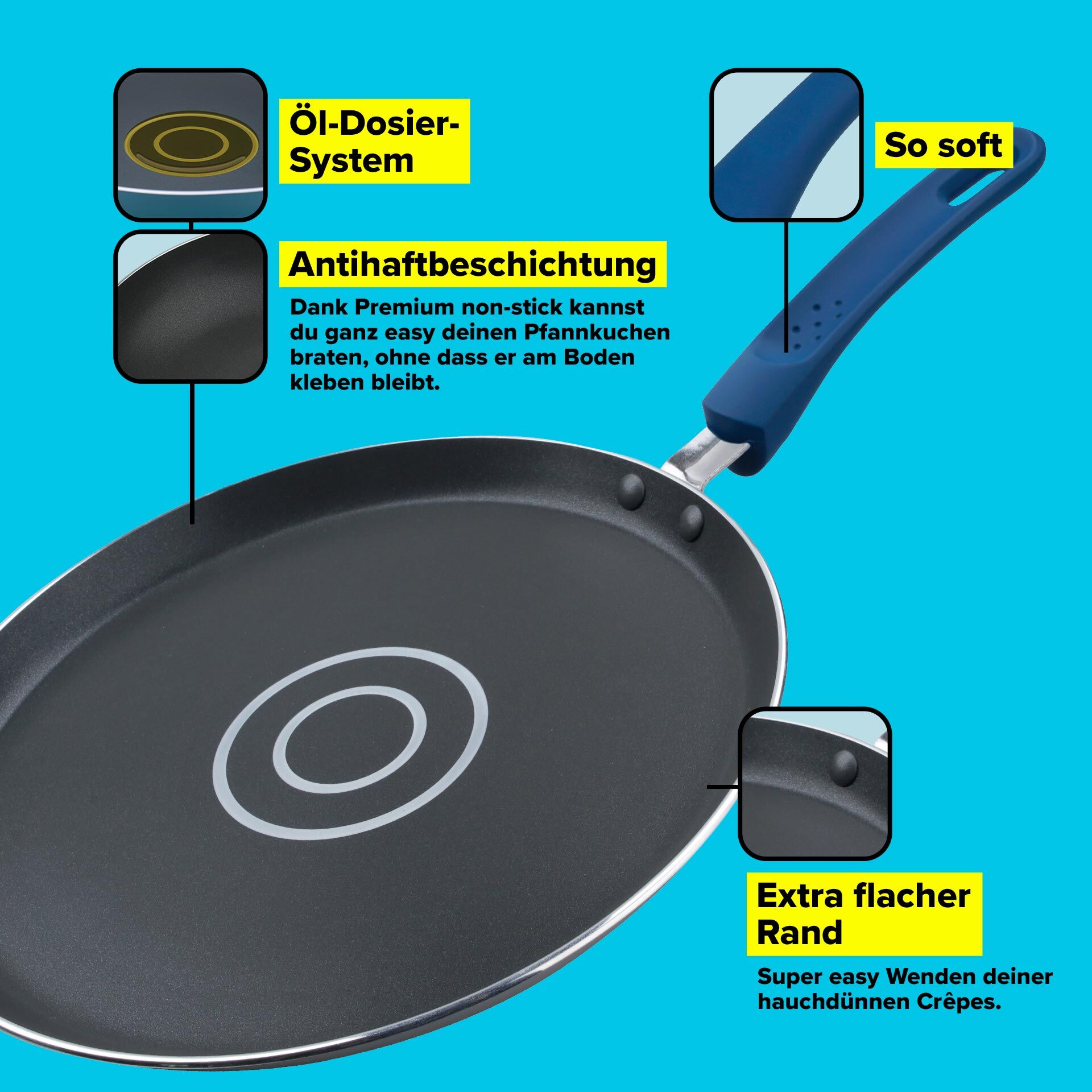 Antihaft-Crêpepfanne, Ø26cm