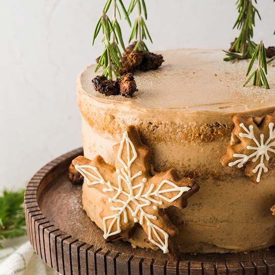 Winter Semi Naked Cake