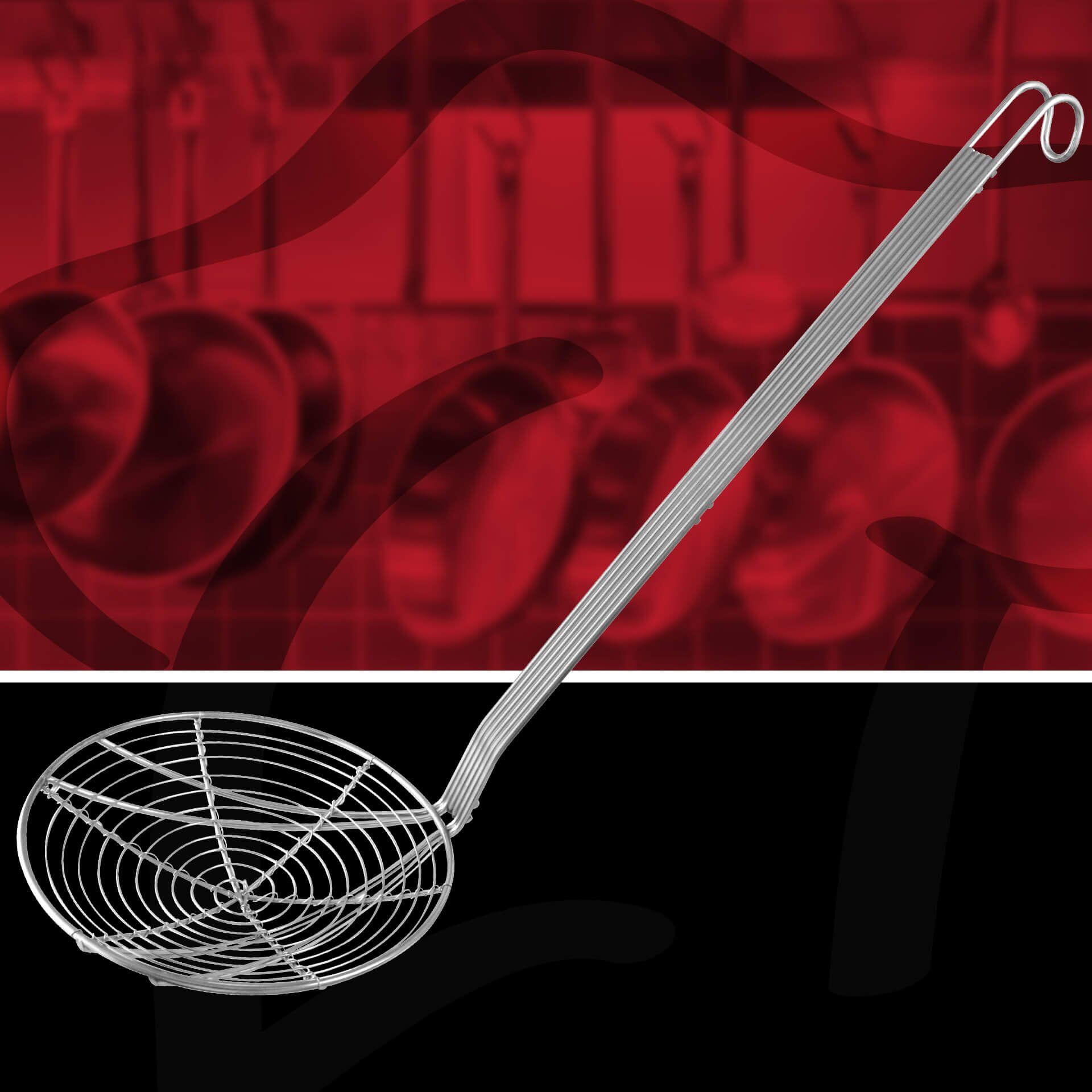 Profi-Frittierlöffel, 45cm, Edelstahl