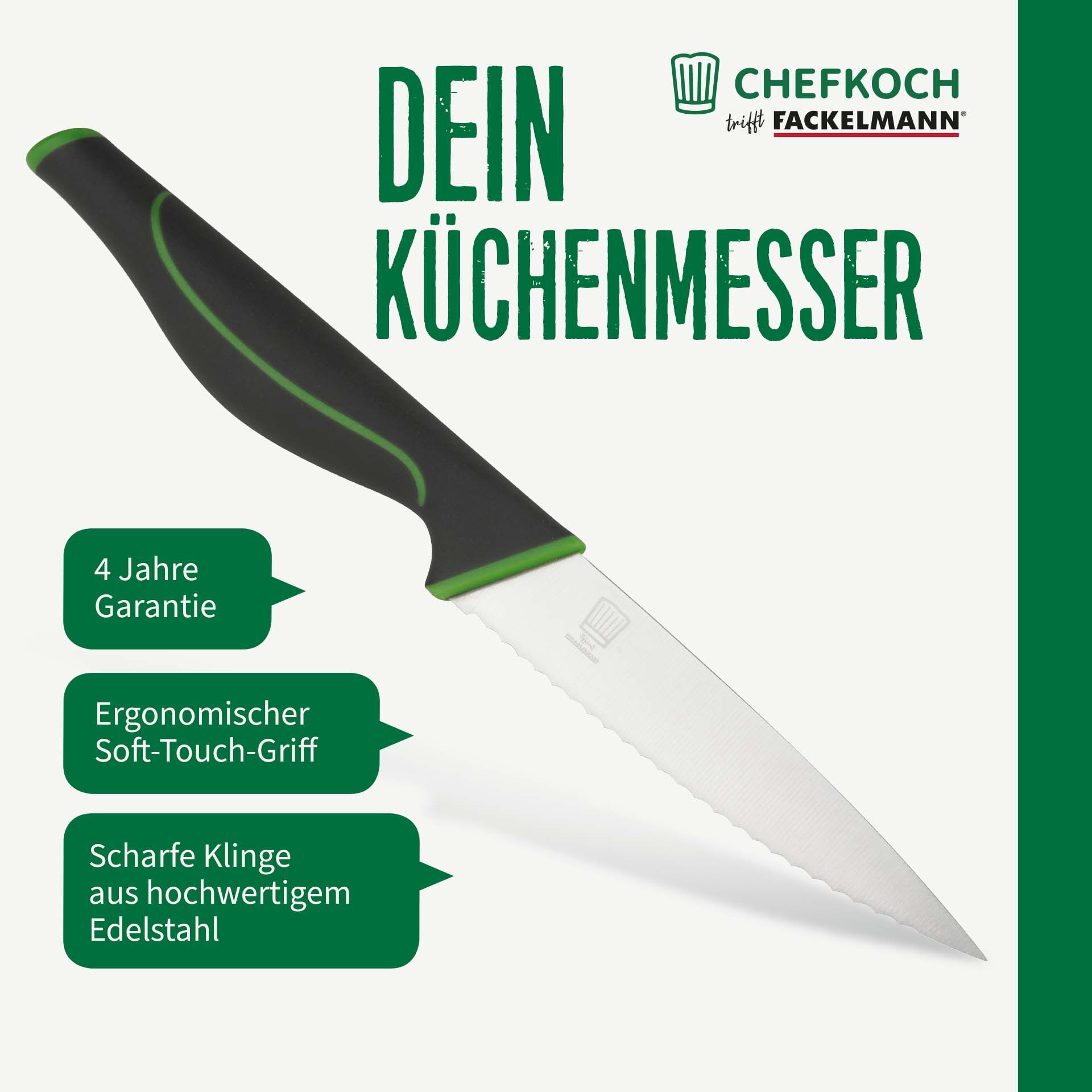 Küchenmesser Bonn, gezahnt, 11cm