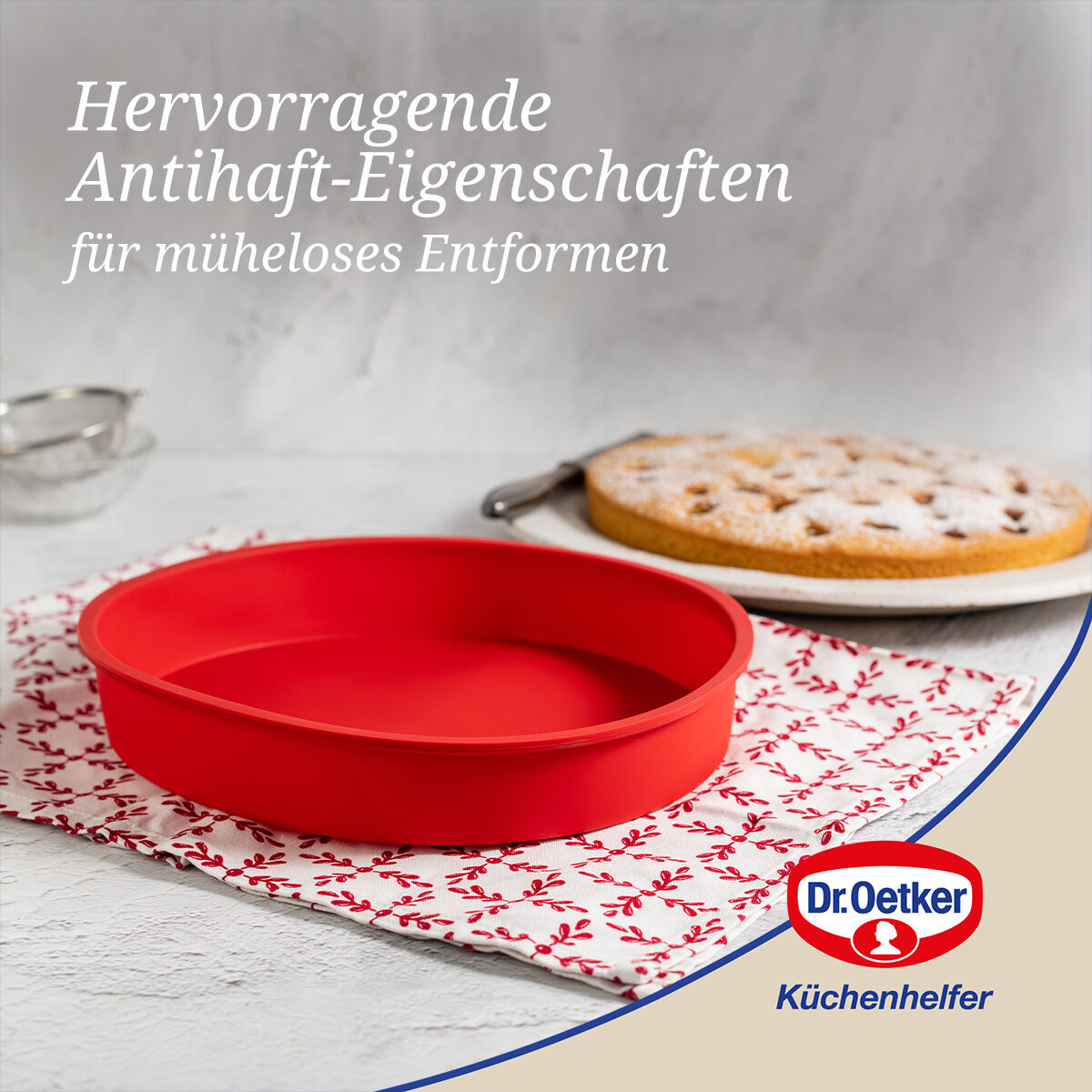 Backform rund Flexxibel Love, Ø26cm, Silikon