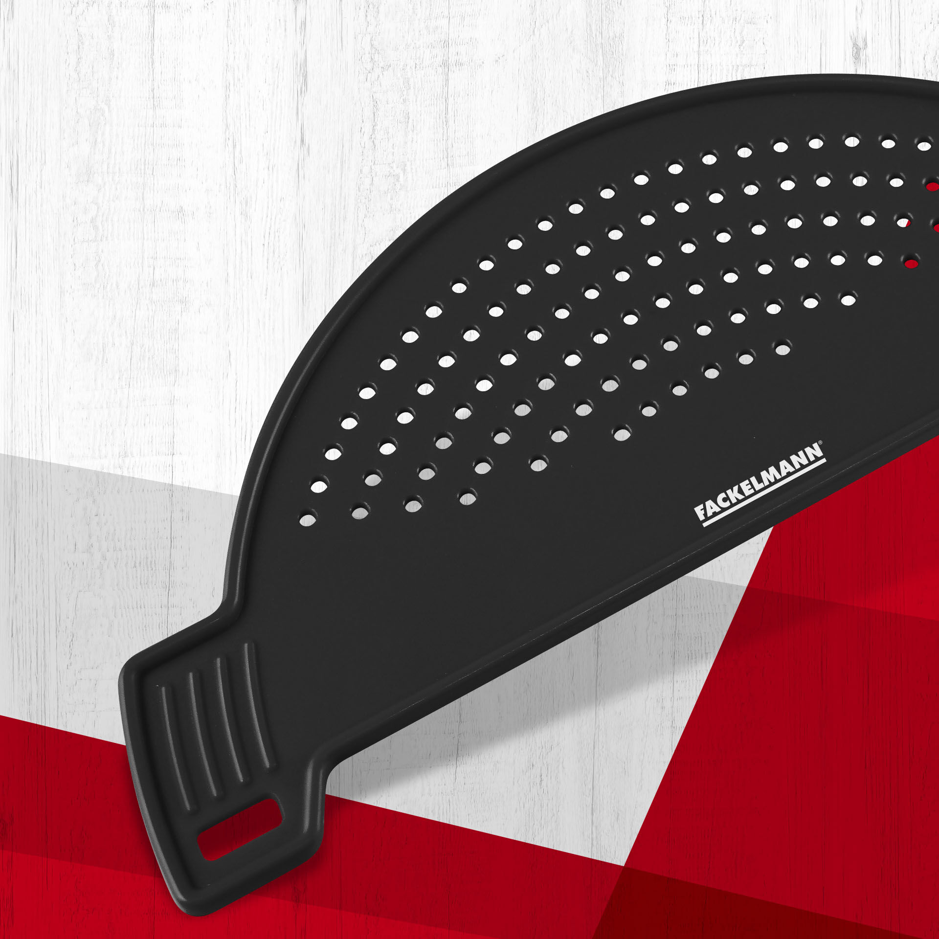 Abgießhilfe, schwarz