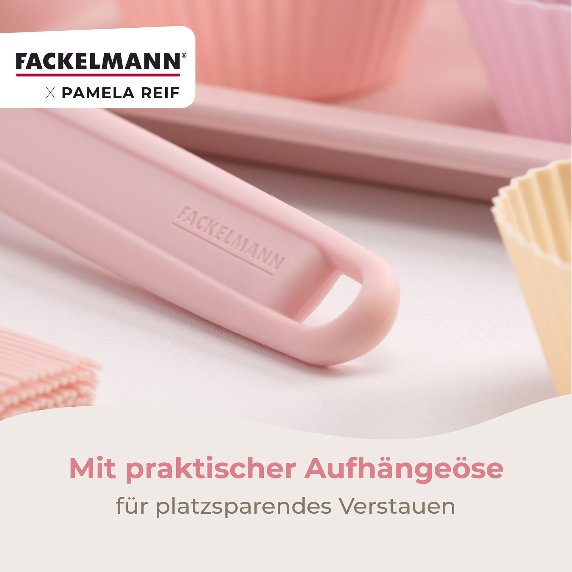 Pamela Reif Teigschaber Rosa, Silikon