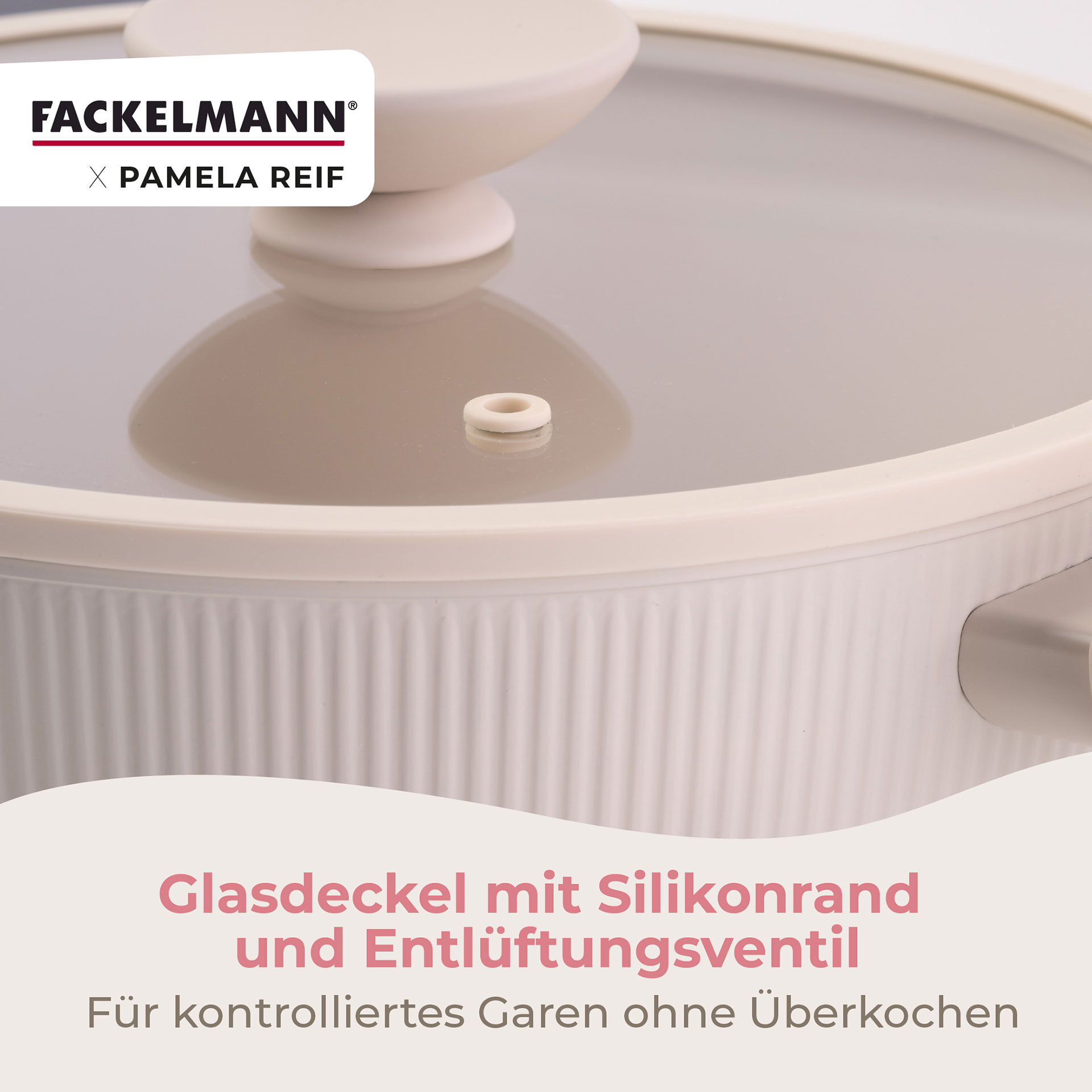 Pamela Reif Kochtopf mit Deckel Shell, Ø20cm