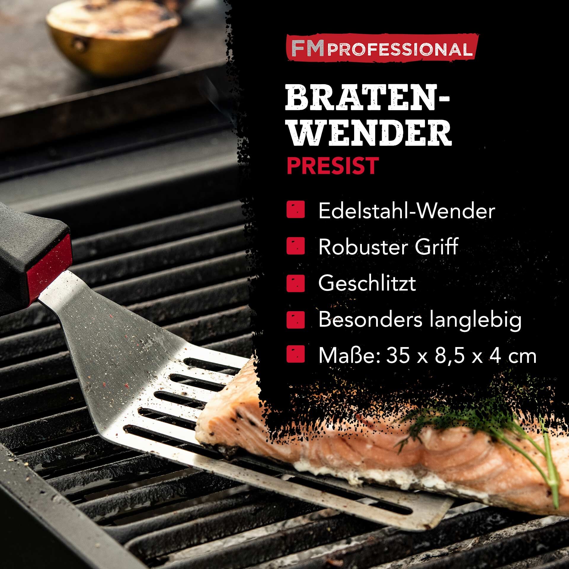 Bratenwender Presist,15x8cm, geschlitzt
