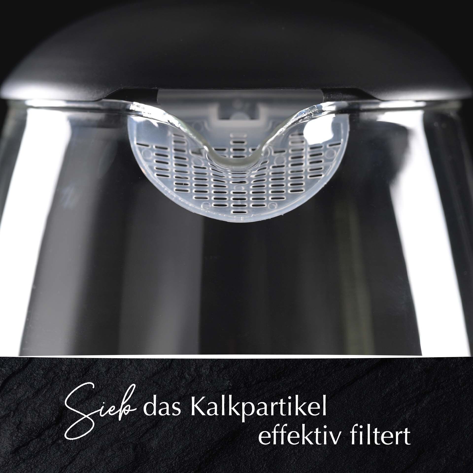 Wasserkocher, Glas, 1,7L