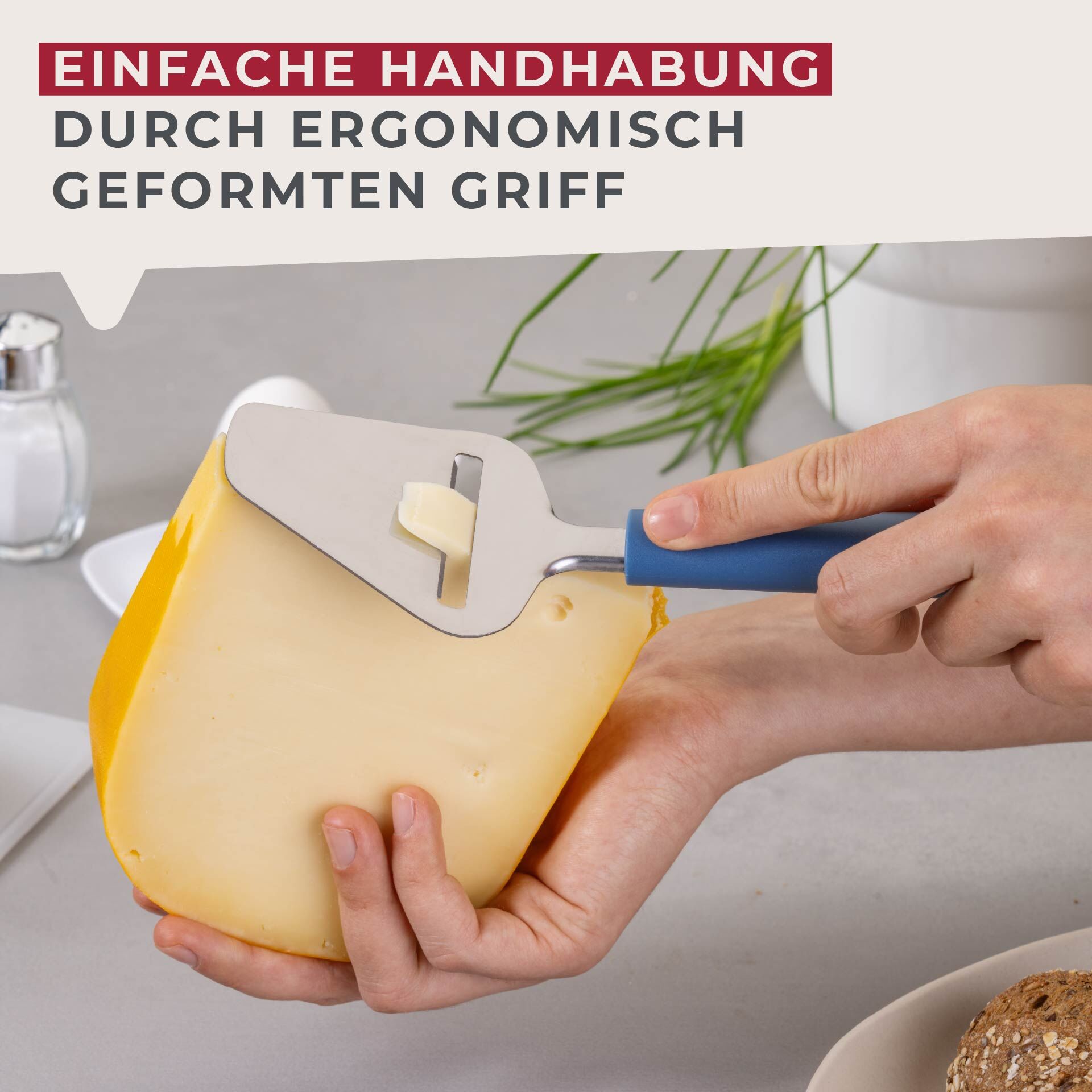 Käsehobel Essential, blau