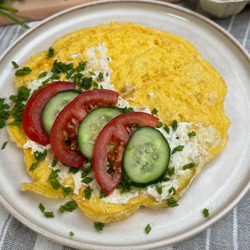 Omelette aus dem Waffeleisen