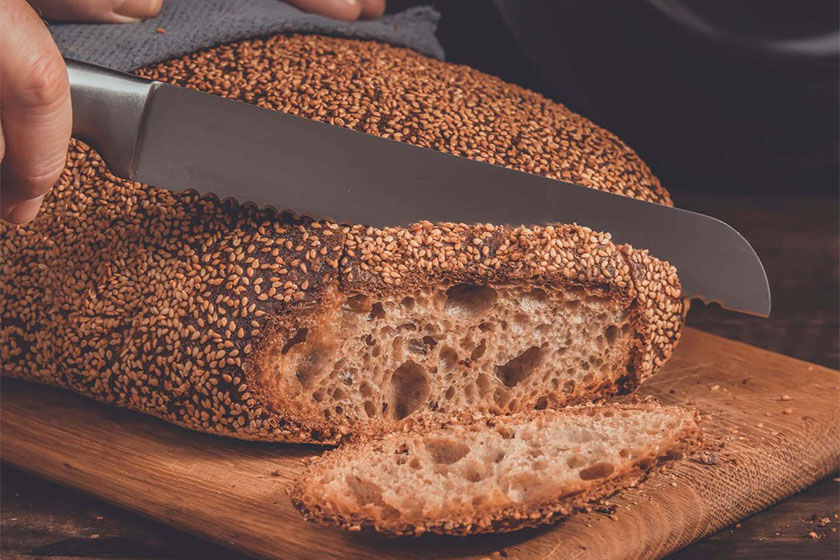 Brotkruste: braun und knusprig Brotkruste: braun und knusprig