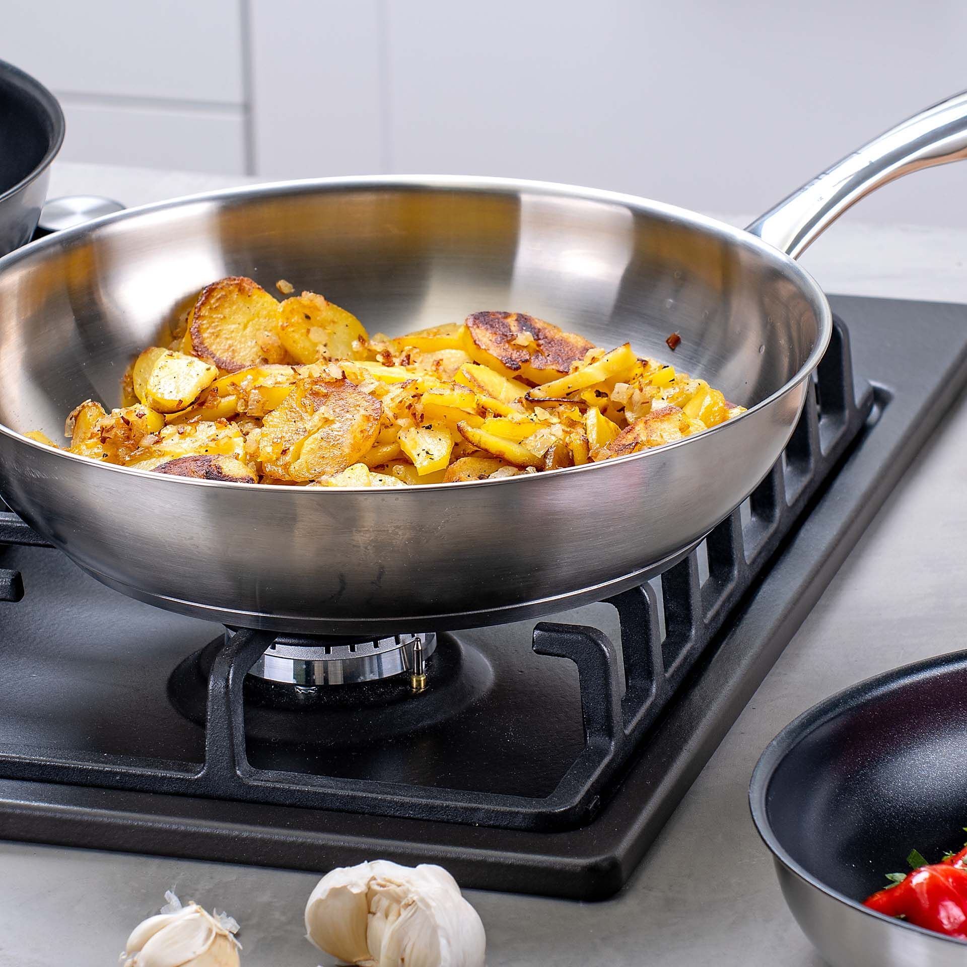 Bratpfanne München, Ø28cm, Edelstahl