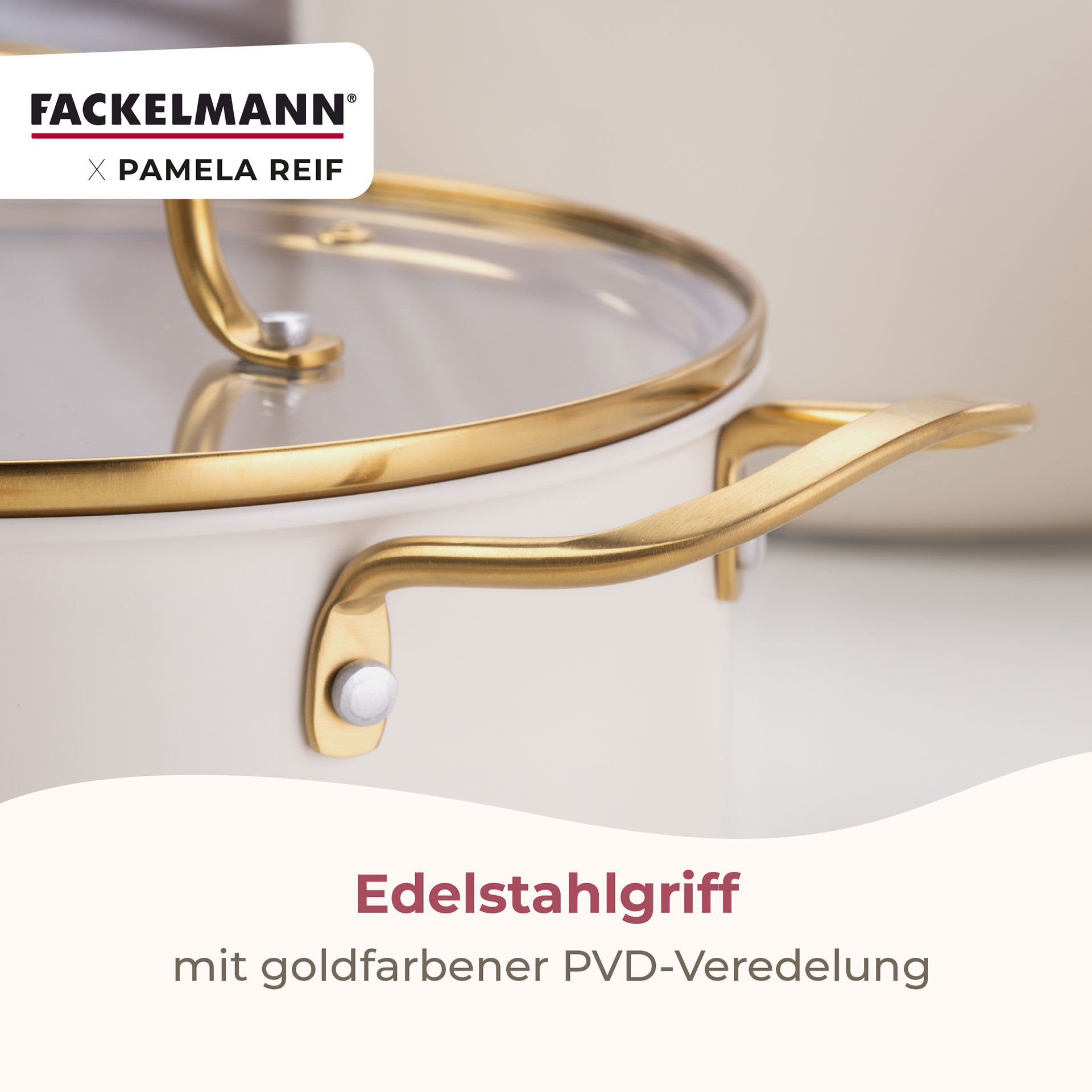 Pamela Reif Kochtopf mit Deckel Signature, Ø16cm