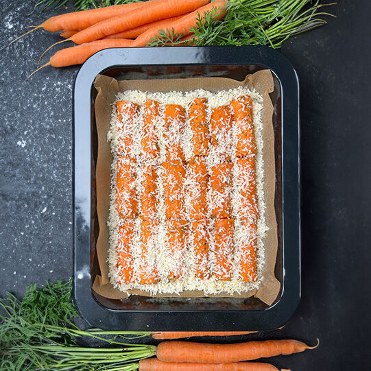 Parmesan-Karotten