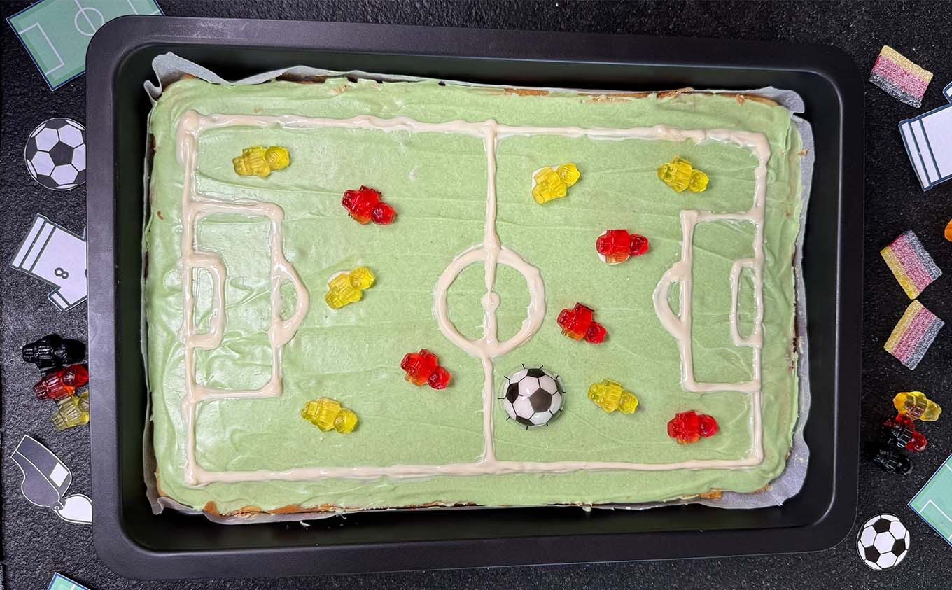 Fußballfeld Kuchen Fußballfeld Kuchen