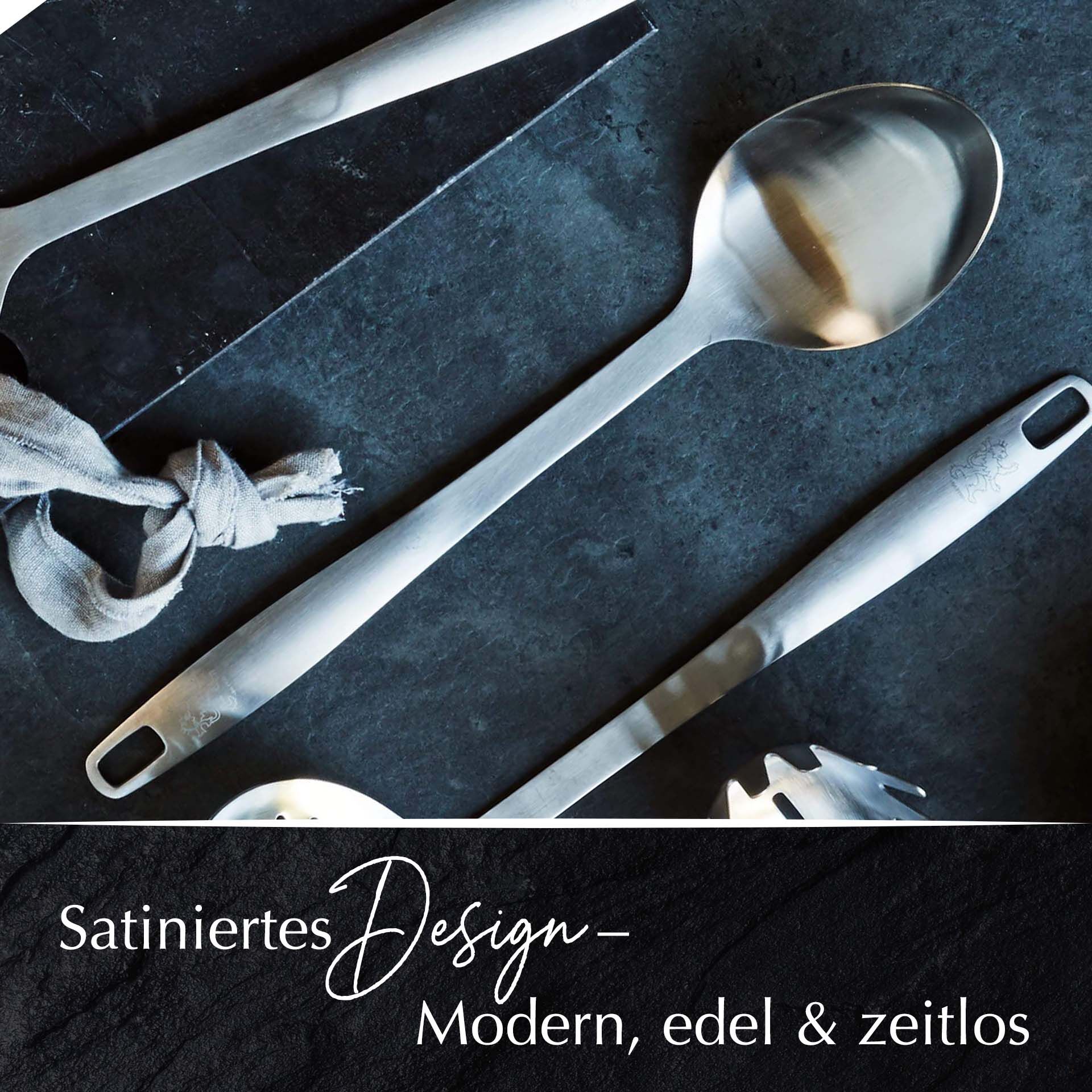 Küchenhelfer-Set Satin, 5-teilig, Edelstahl
