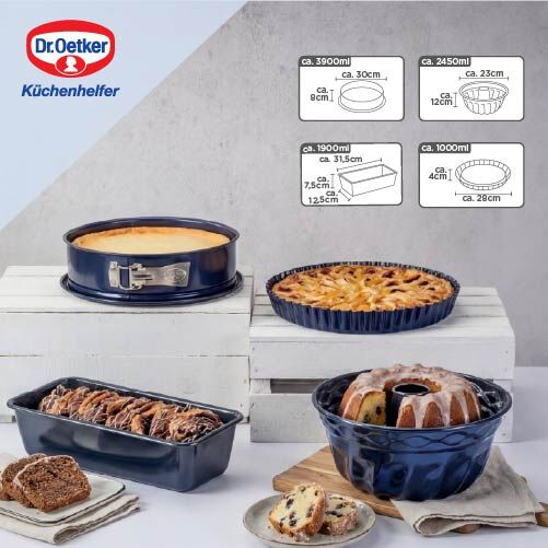 Backformen-Set "Back-Liebe Emaille", 4-teilig