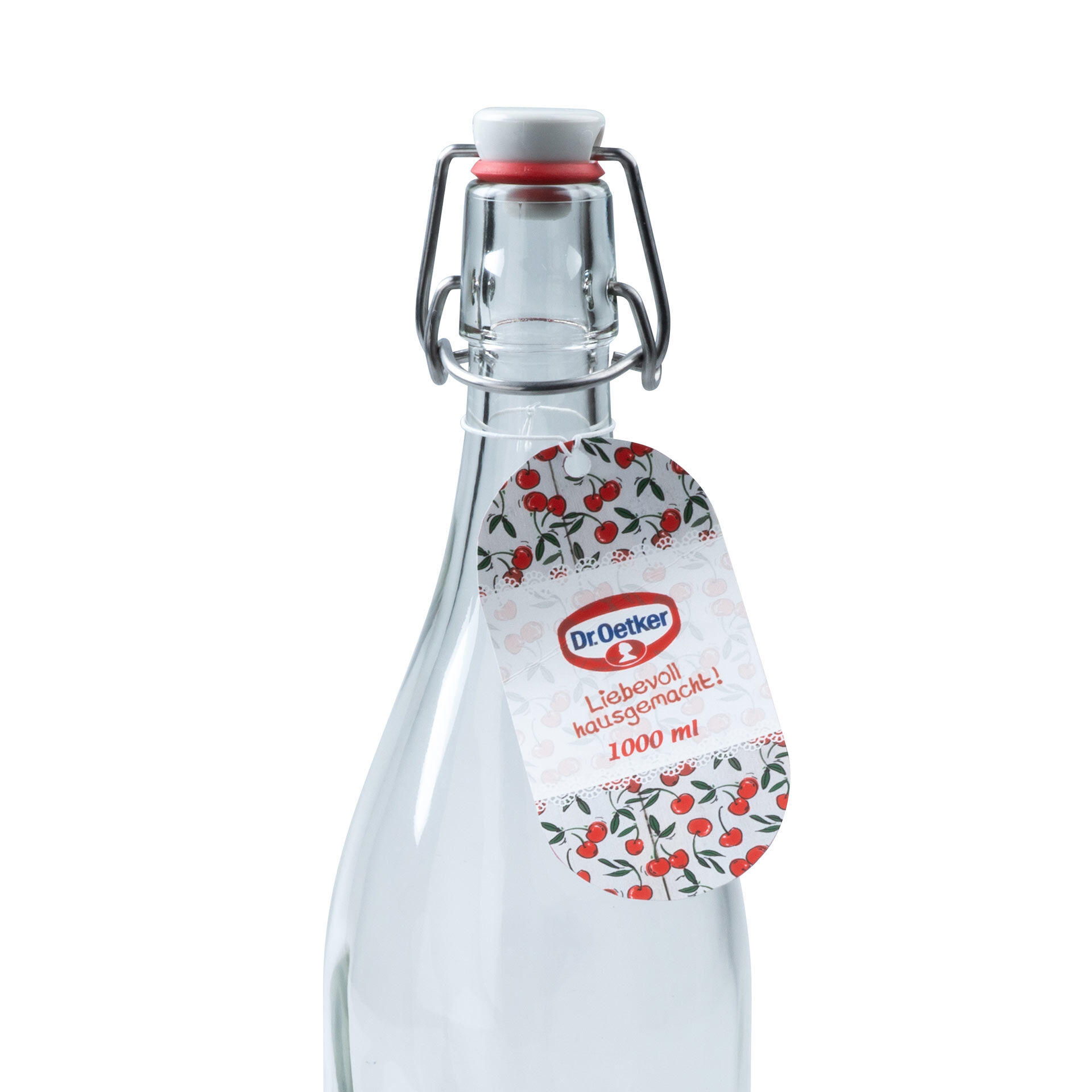 Liebevoll hausgemacht Bügelverschlussflasche, 1000ml